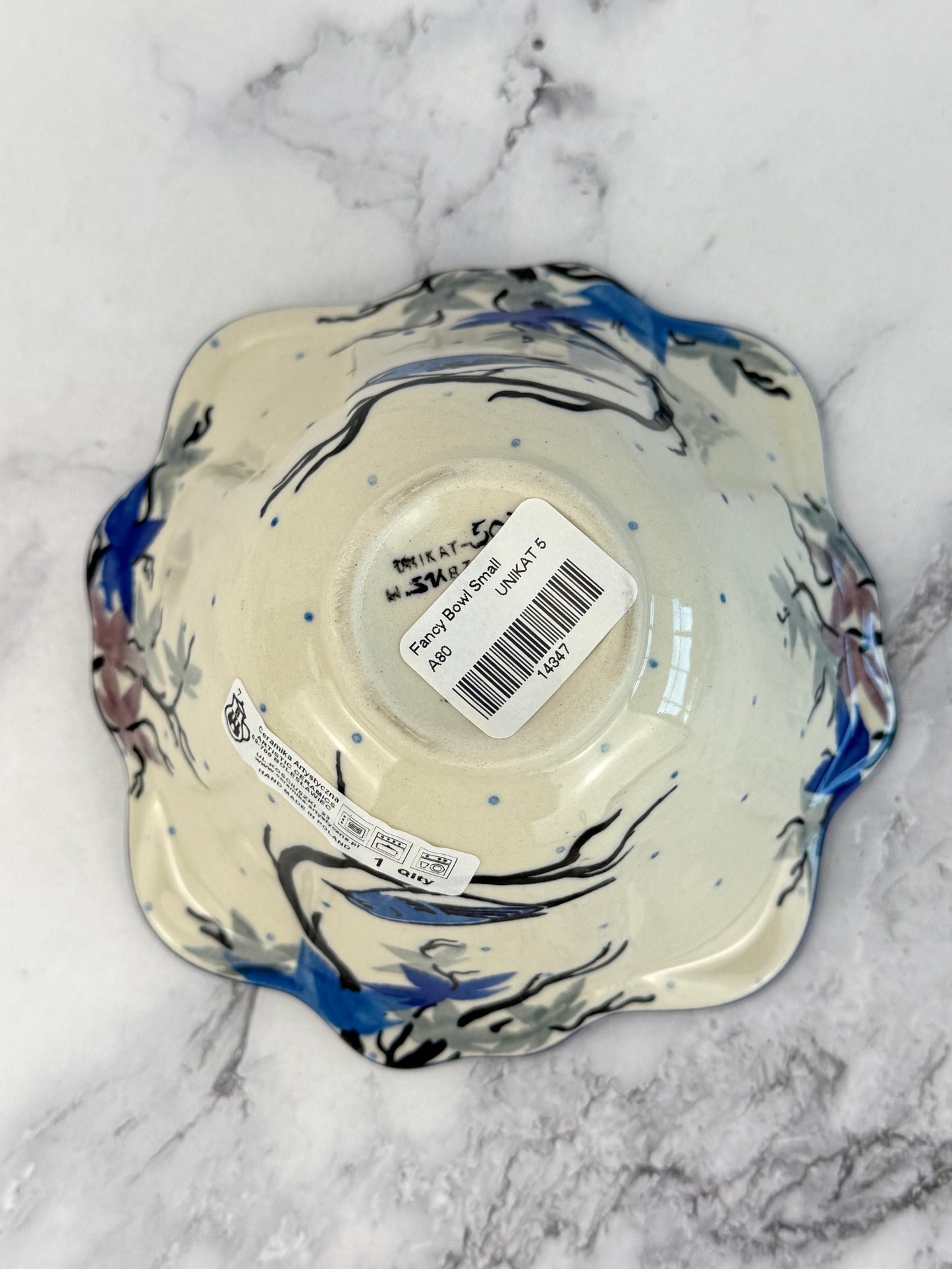 Small Flared Unikat Bowl - Shape A80 - Pattern U5073