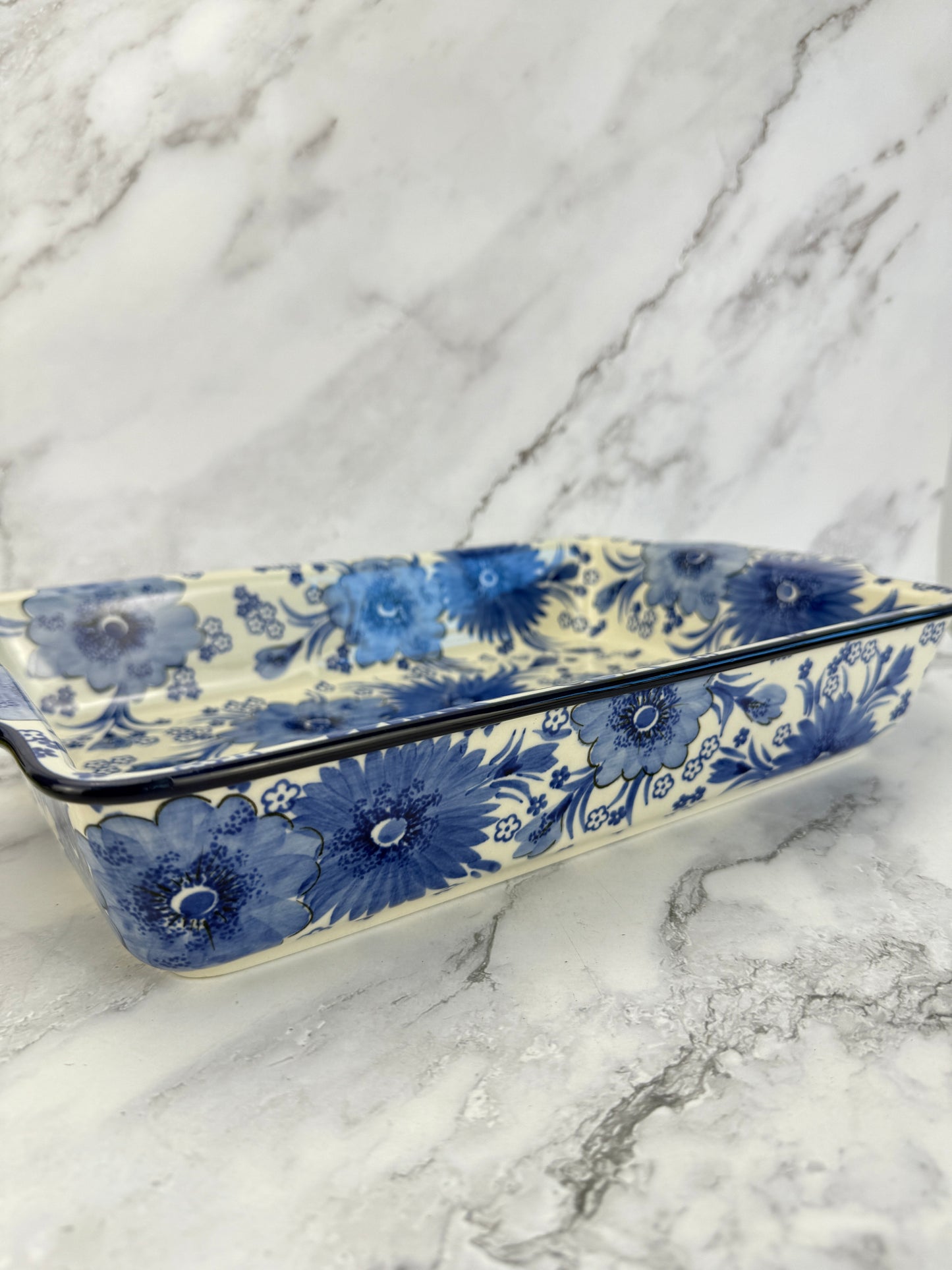 Large Unikat Rectangular Baker with Handles - Shape A56 - Pattern U5176