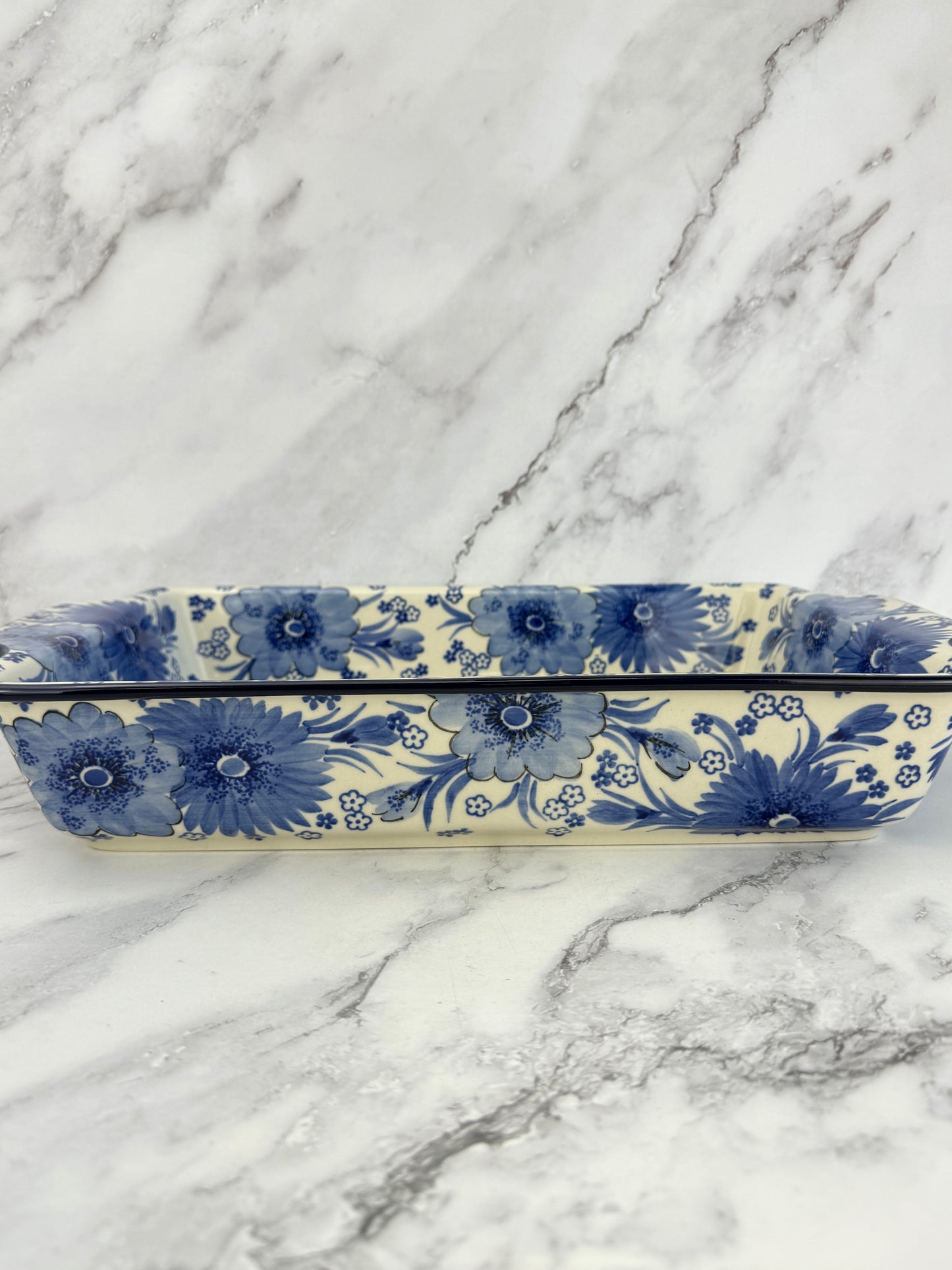 Large Unikat Rectangular Baker with Handles - Shape A56 - Pattern U5176