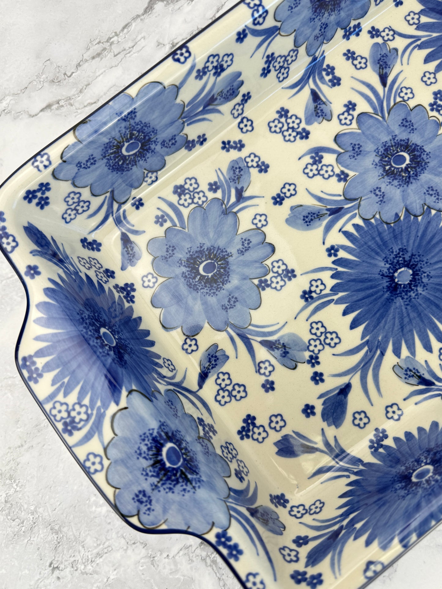 Large Unikat Rectangular Baker with Handles - Shape A56 - Pattern U5176