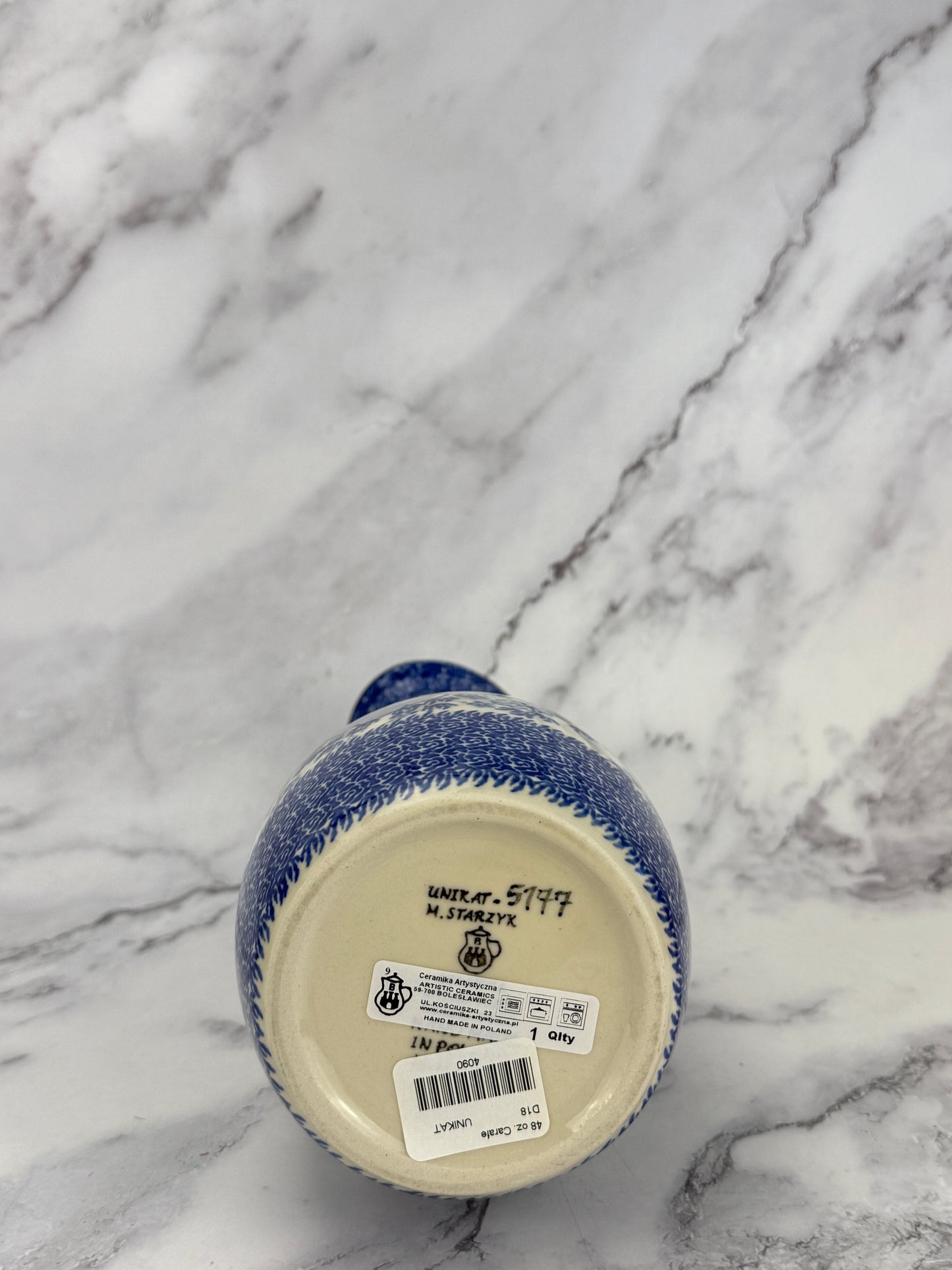 Tall Unikat Carafe - Shape D18 - Pattern U5177