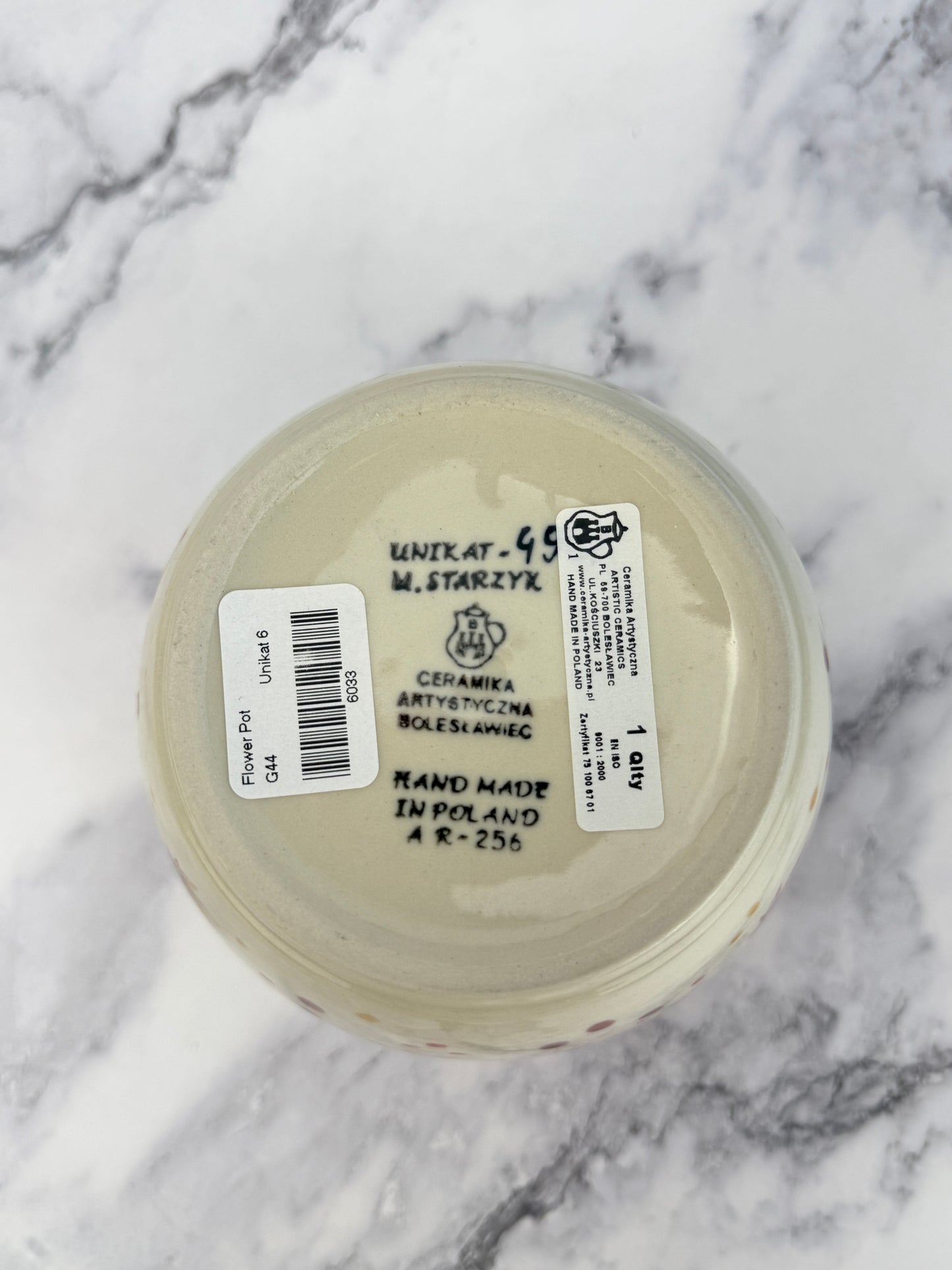 Unikat Planter - Shape G44 - Pattern U4907