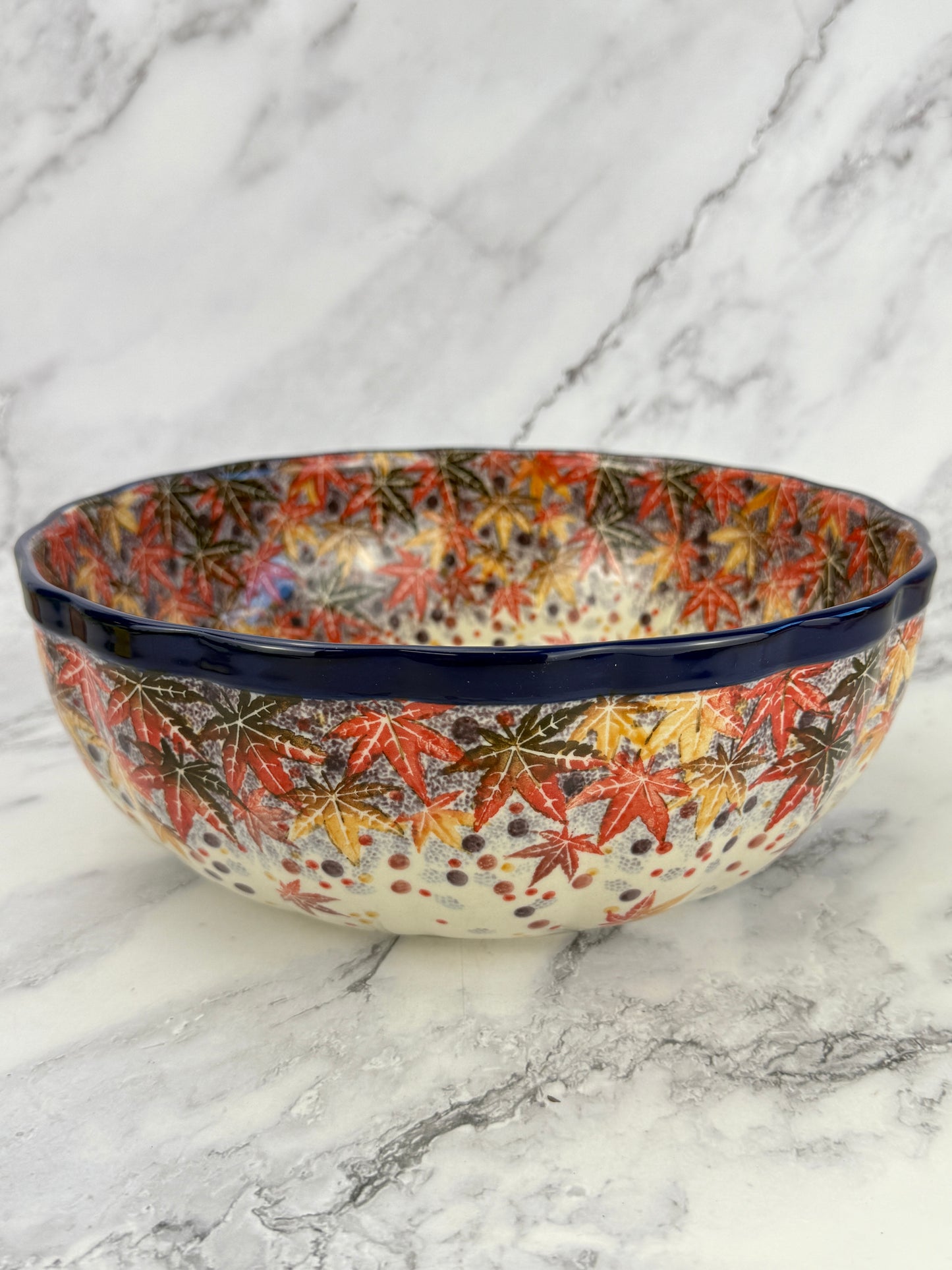 Wavy Unikat Serving Bowl - Shape 013 - Pattern U4907