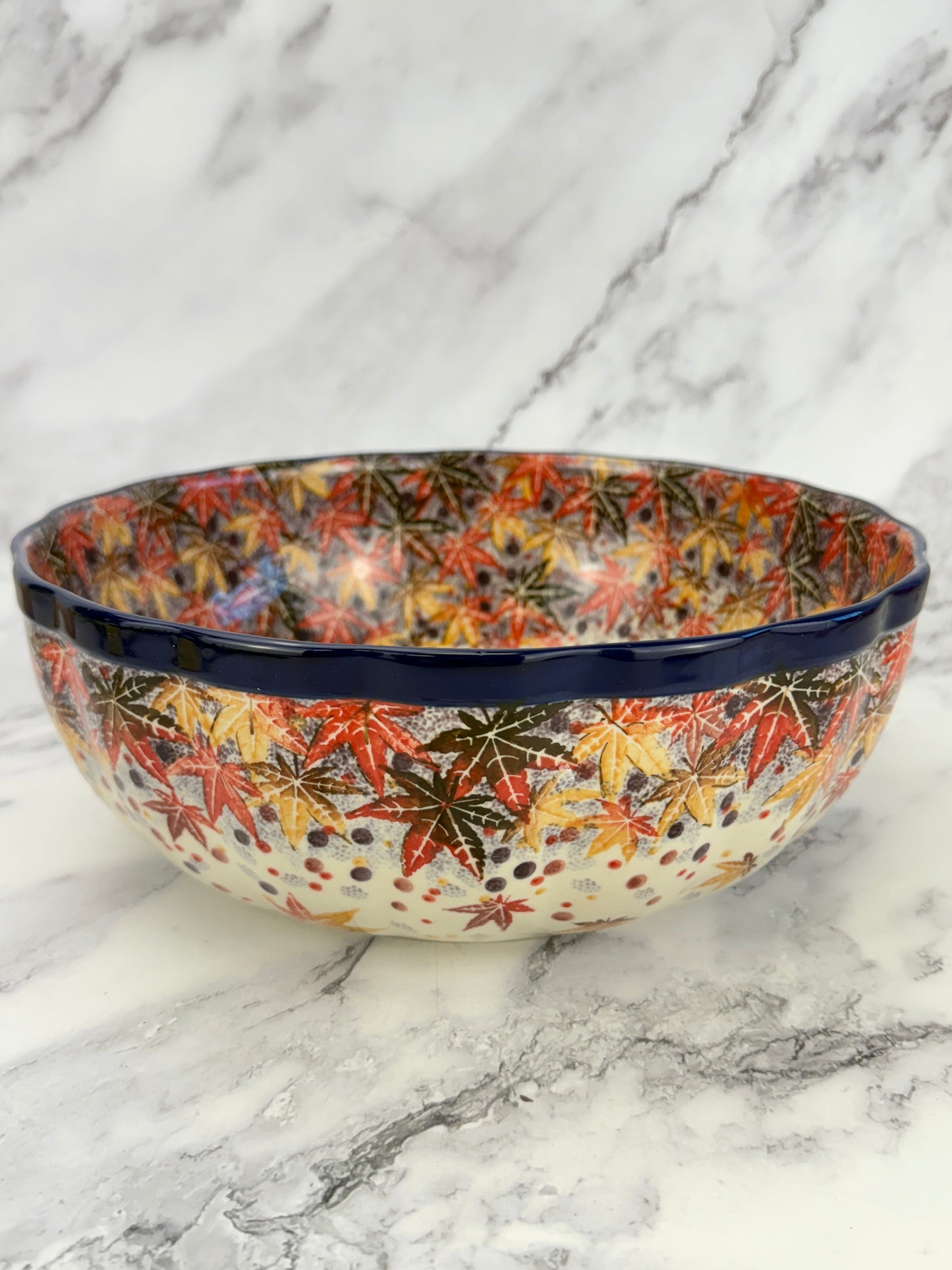 Wavy Unikat Serving Bowl - Shape 013 - Pattern U4907