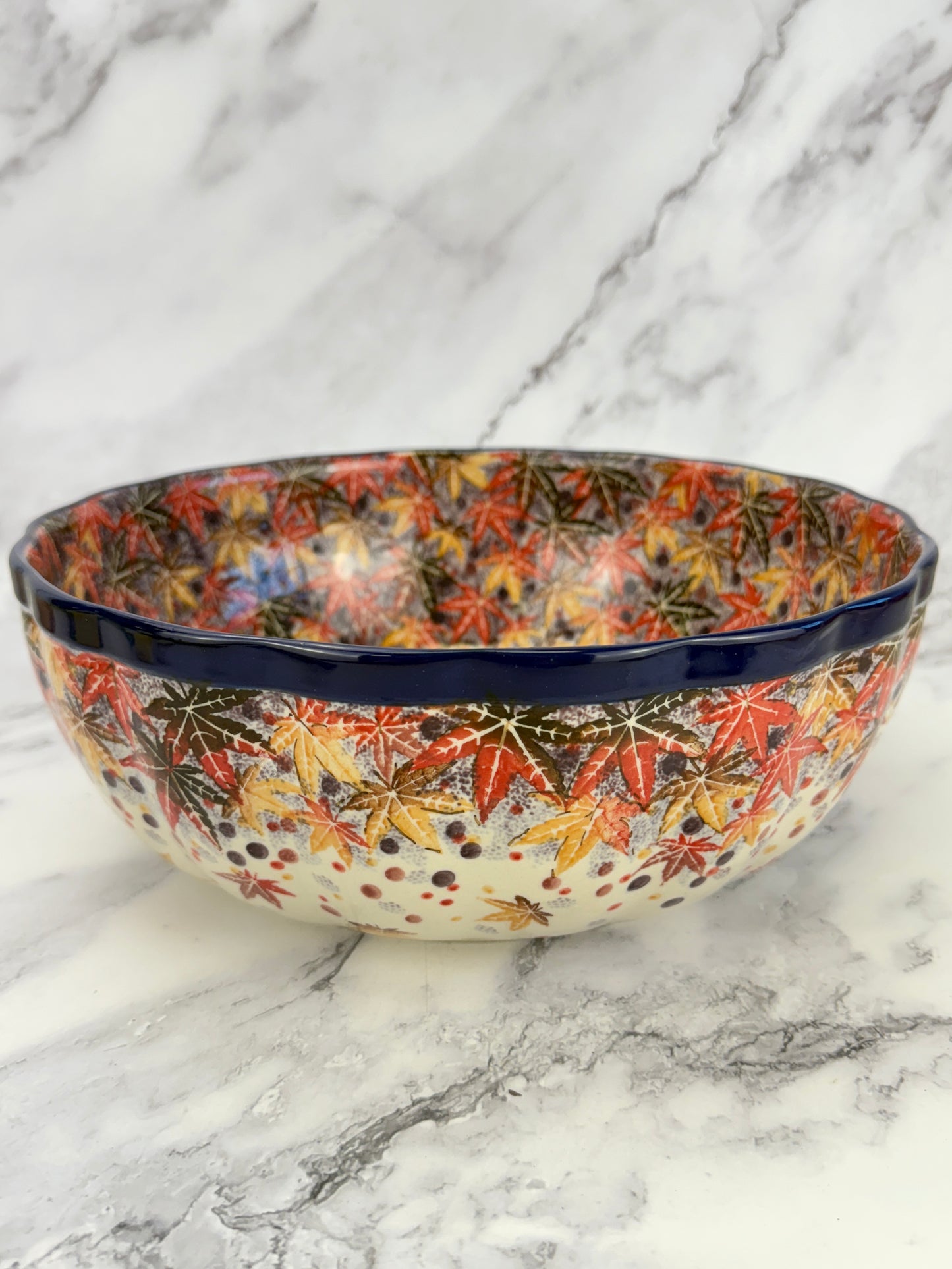 Wavy Unikat Serving Bowl - Shape 013 - Pattern U4907