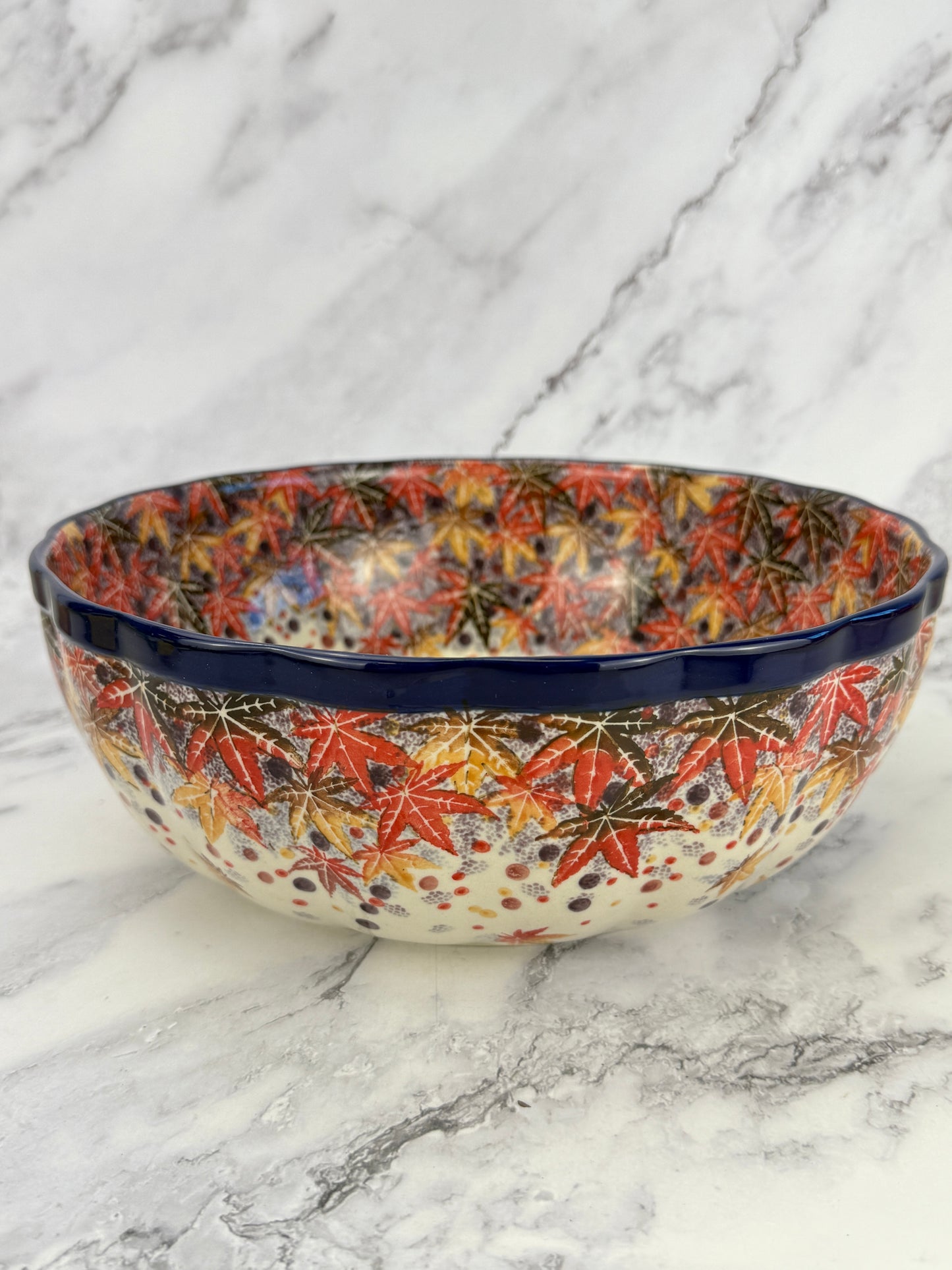 Wavy Unikat Serving Bowl - Shape 013 - Pattern U4907