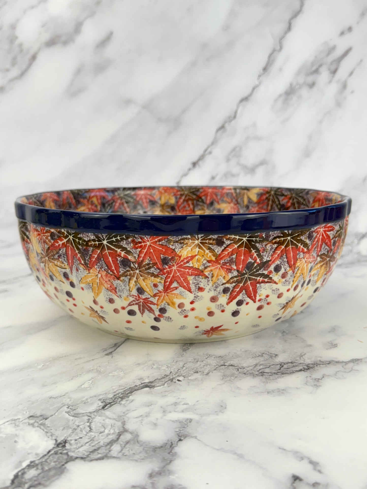 Wavy Unikat Serving Bowl - Shape 013 - Pattern U4907