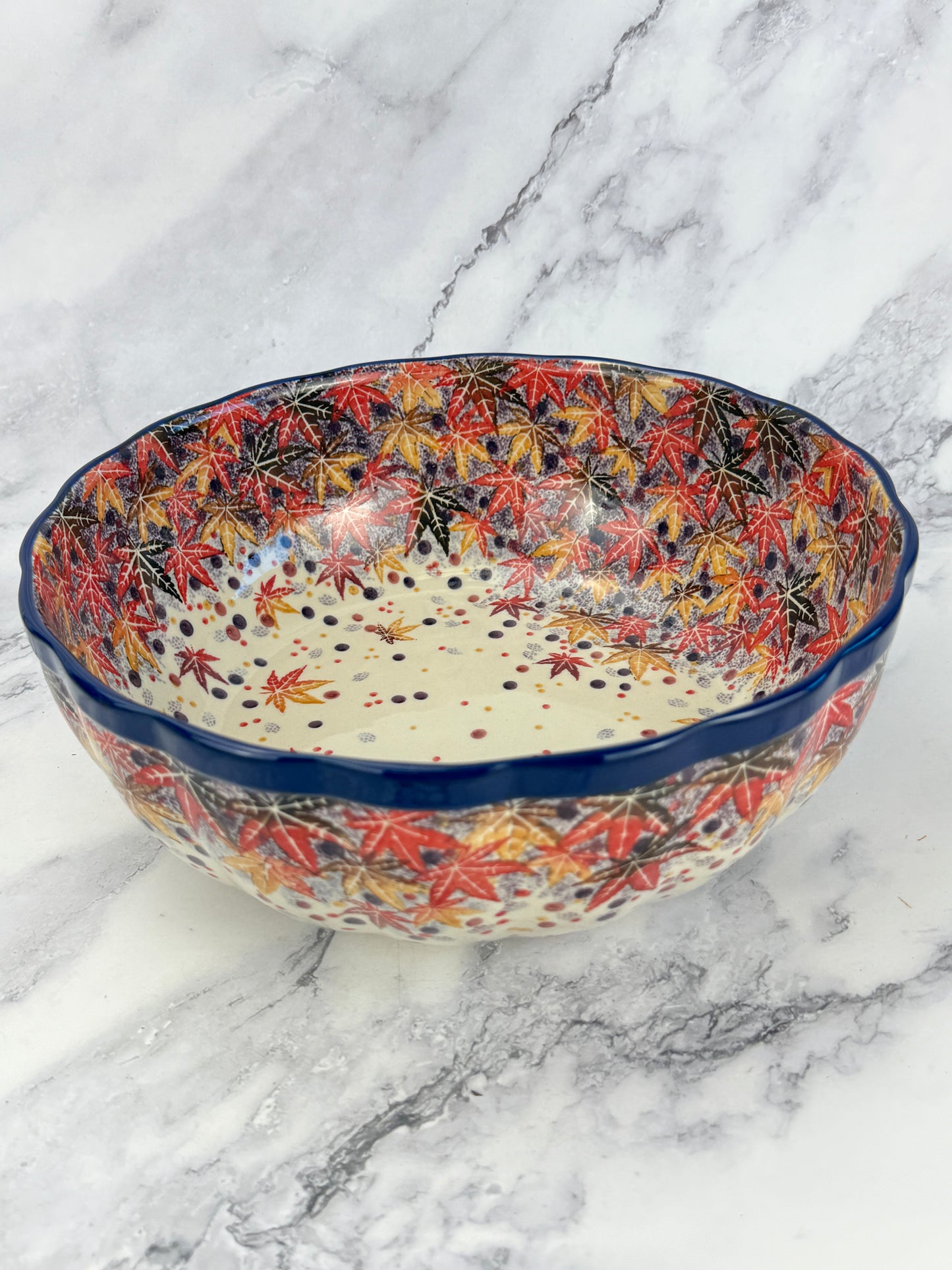 Wavy Unikat Serving Bowl - Shape 013 - Pattern U4907