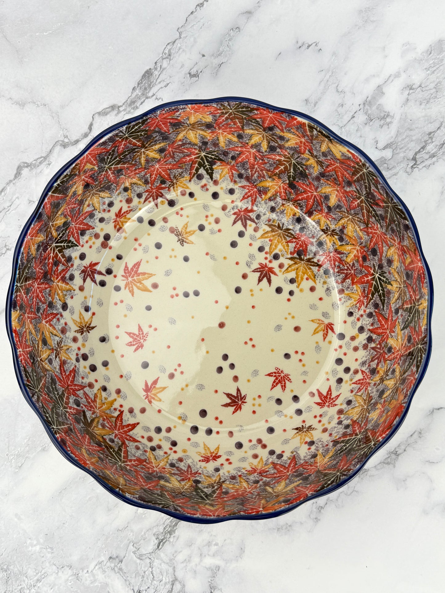 Wavy Unikat Serving Bowl - Shape 013 - Pattern U4907