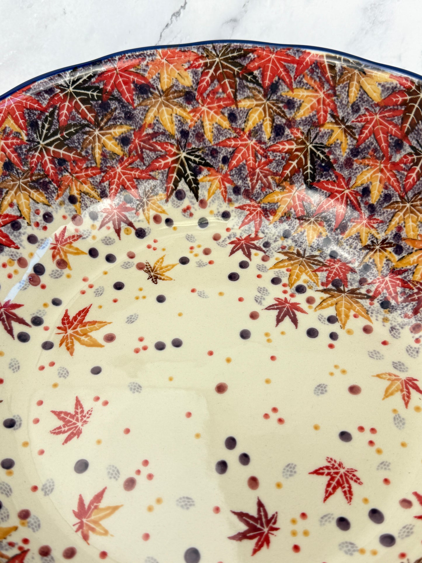 Wavy Unikat Serving Bowl - Shape 013 - Pattern U4907