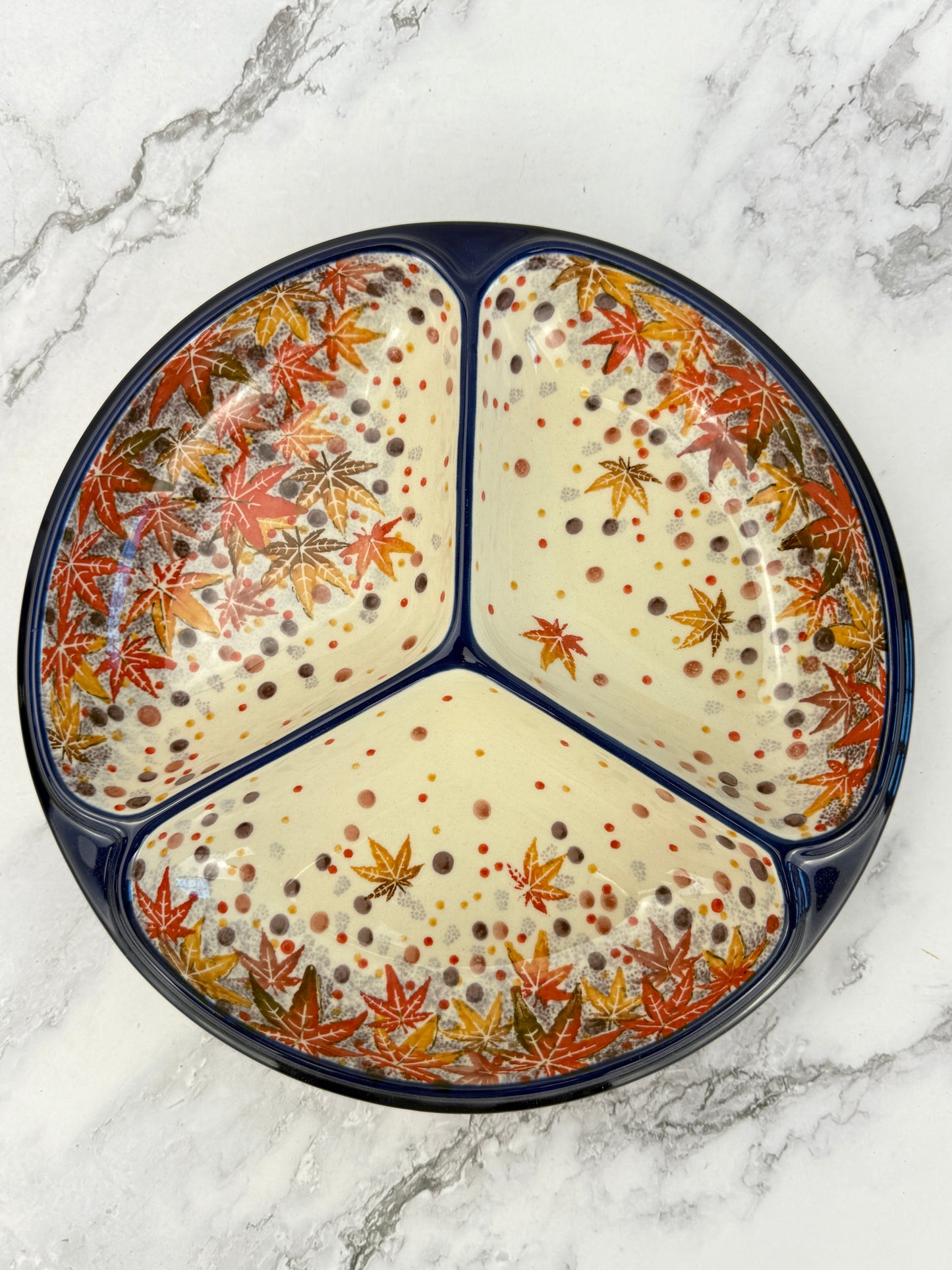 Divided Round Unikat Dish - Shape 484 - Pattern U4907