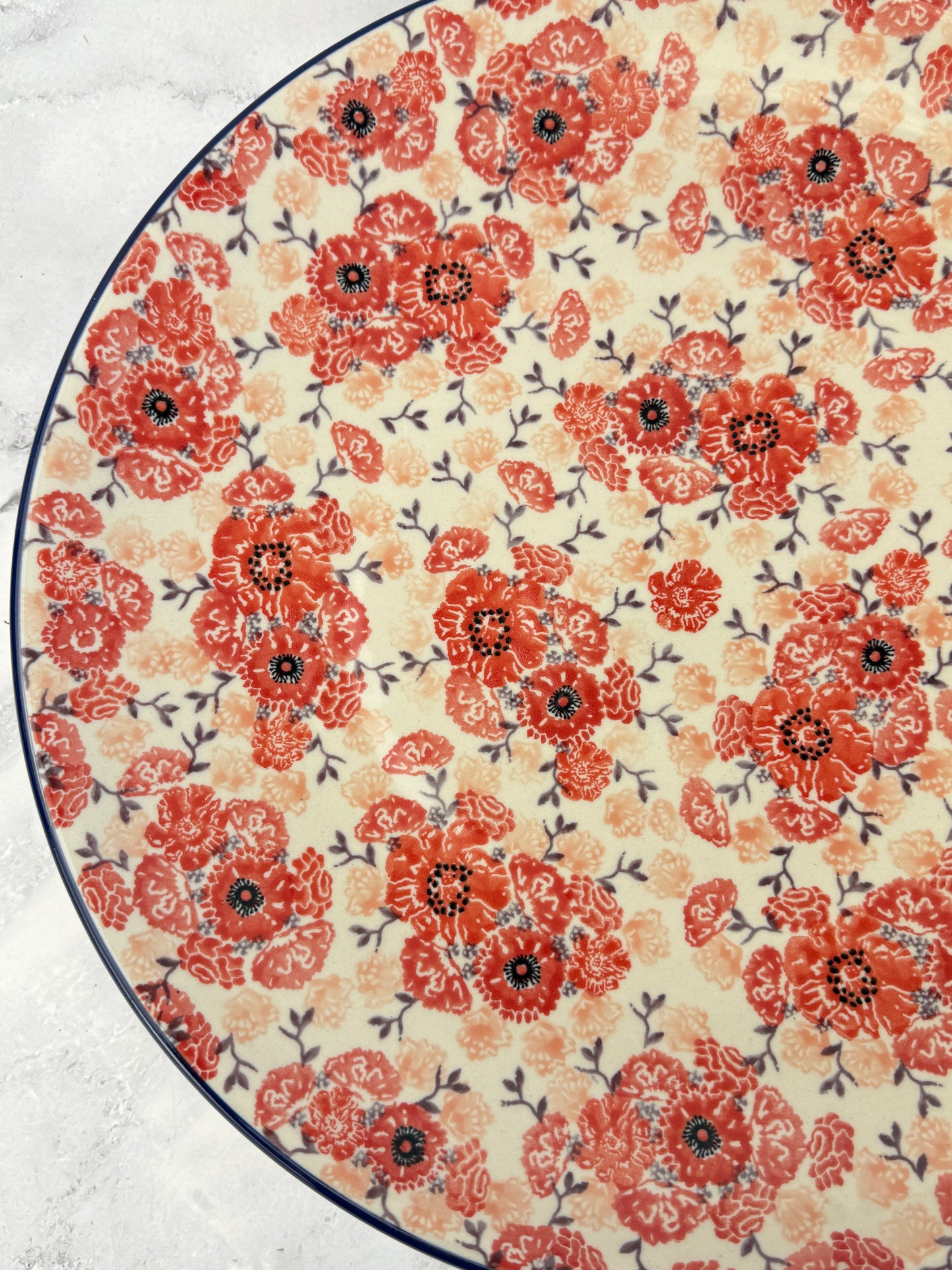 SALE 14" Round Unikat Platter - Shape 265 - Pattern U5080