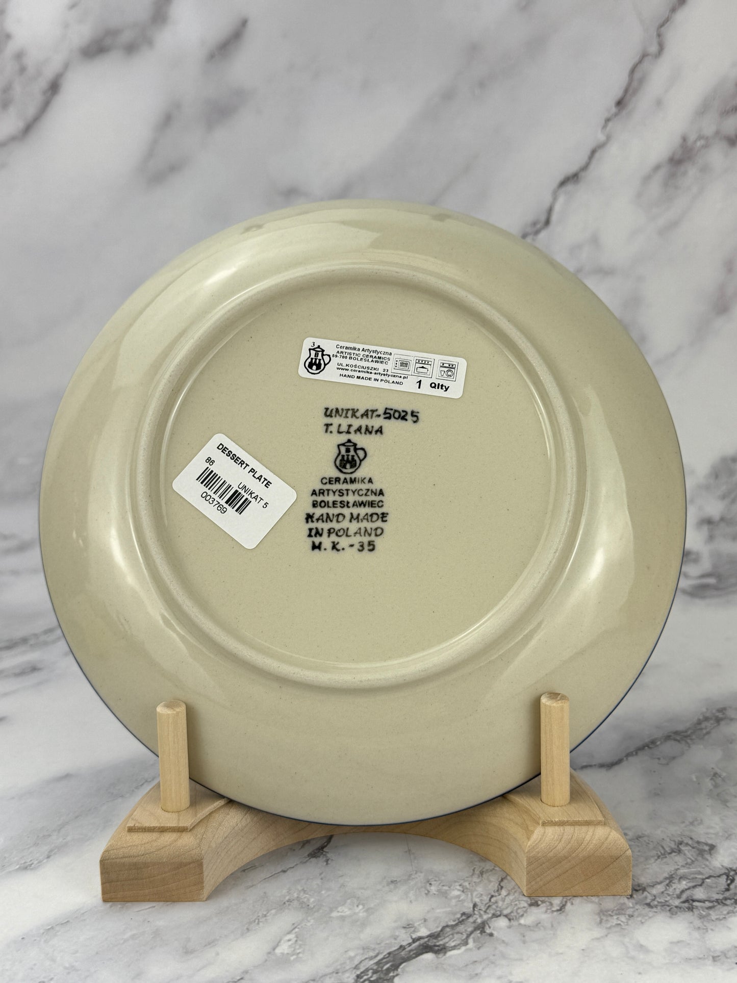 8" Unikat Dessert Plate - Shape 86 - Pattern U5025