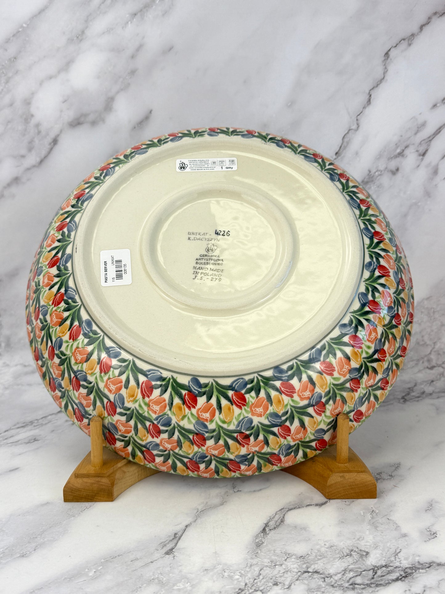 Unikat Pasta Server / Wide Shallow Bowl - Shape 115 - Pattern U4226