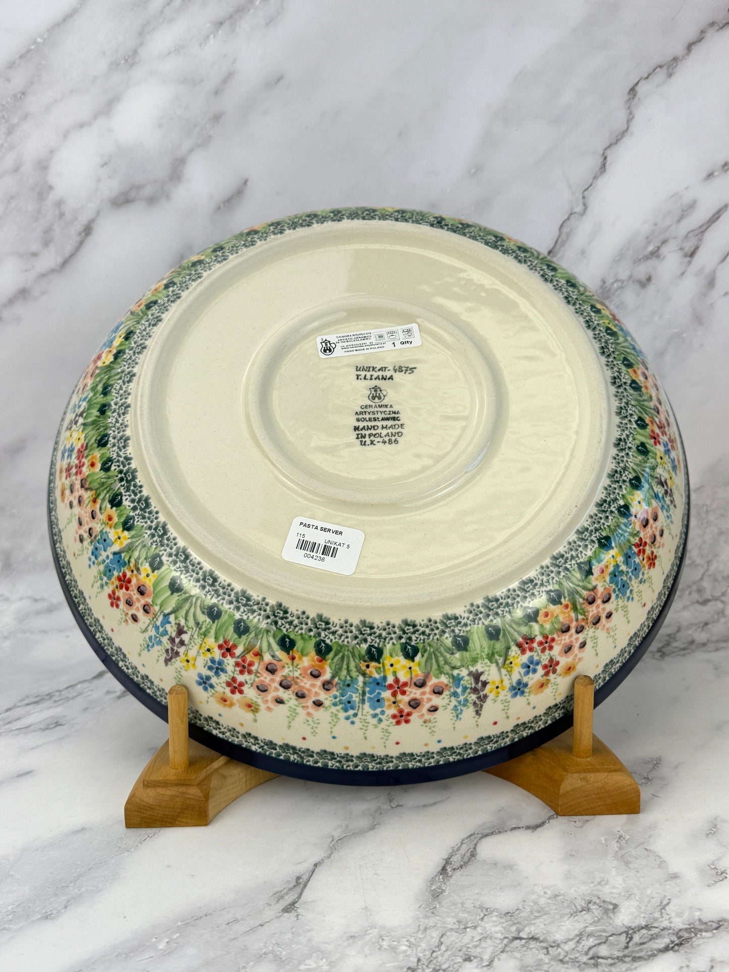 Unikat Pasta Server / Wide Shallow Bowl - Shape 115 - Pattern U4875