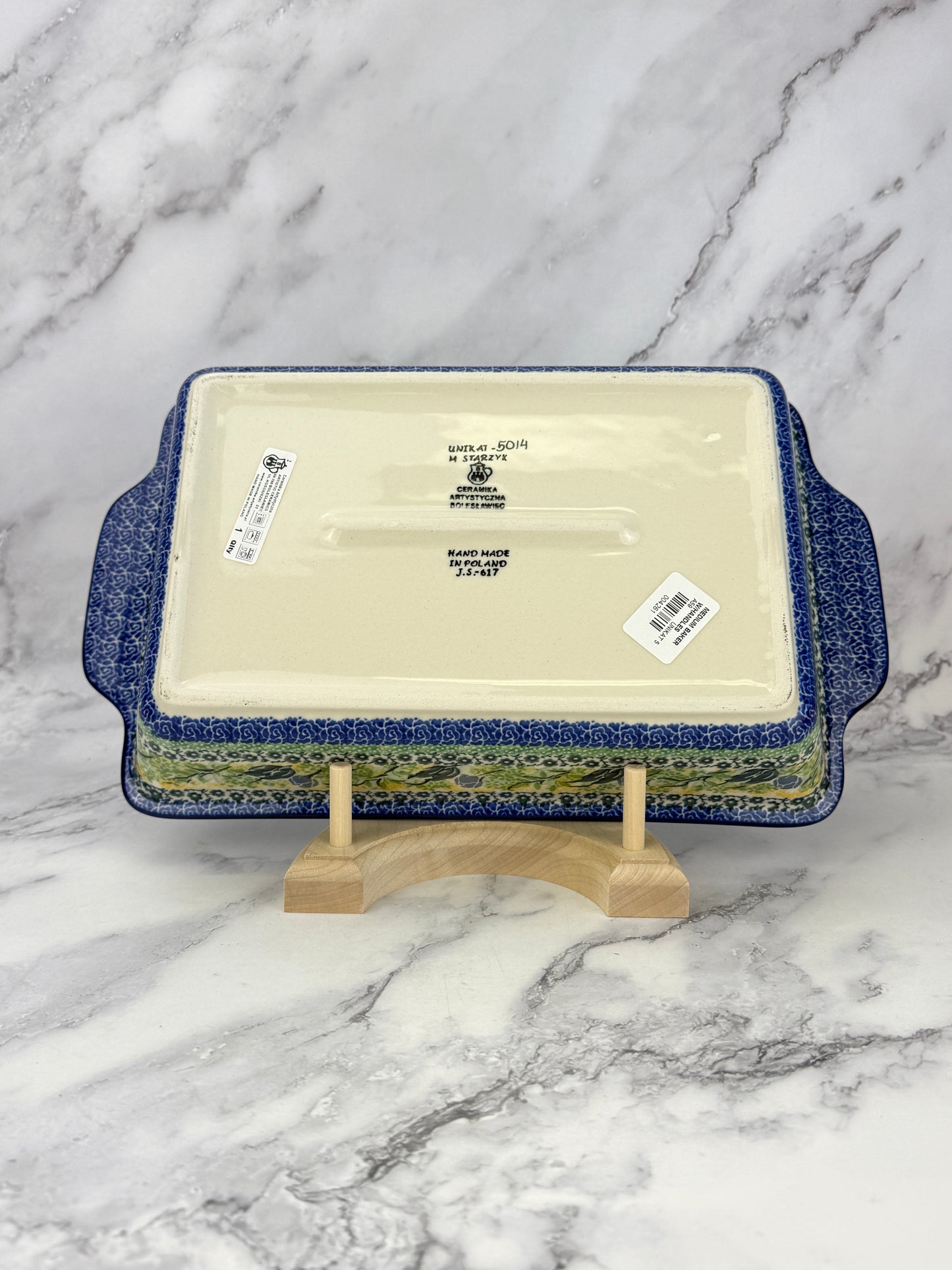 Unikat Rectangular Baker With Handles - Shape A59 - Pattern U5014