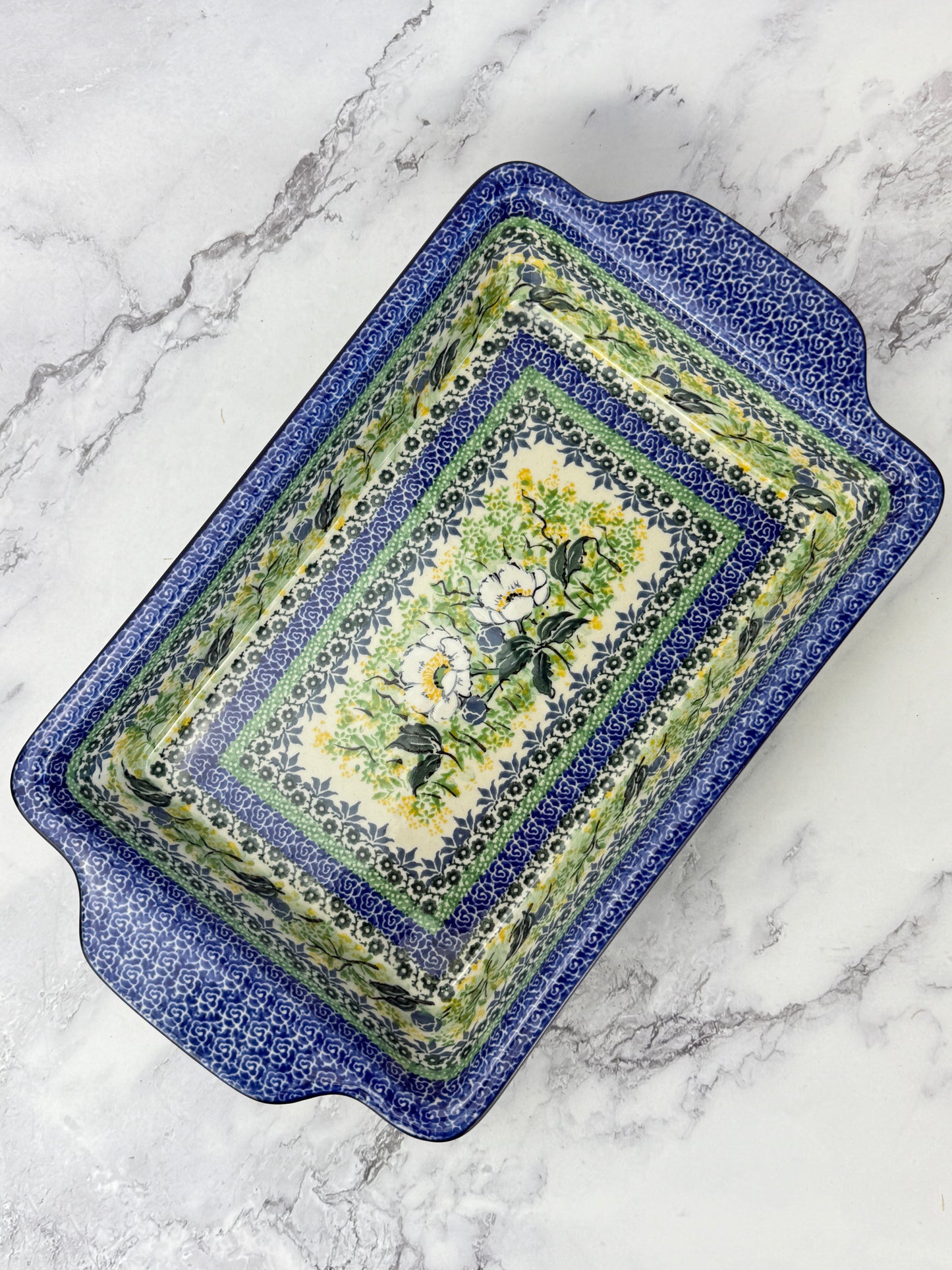 Unikat Rectangular Baker With Handles - Shape A59 - Pattern U5014