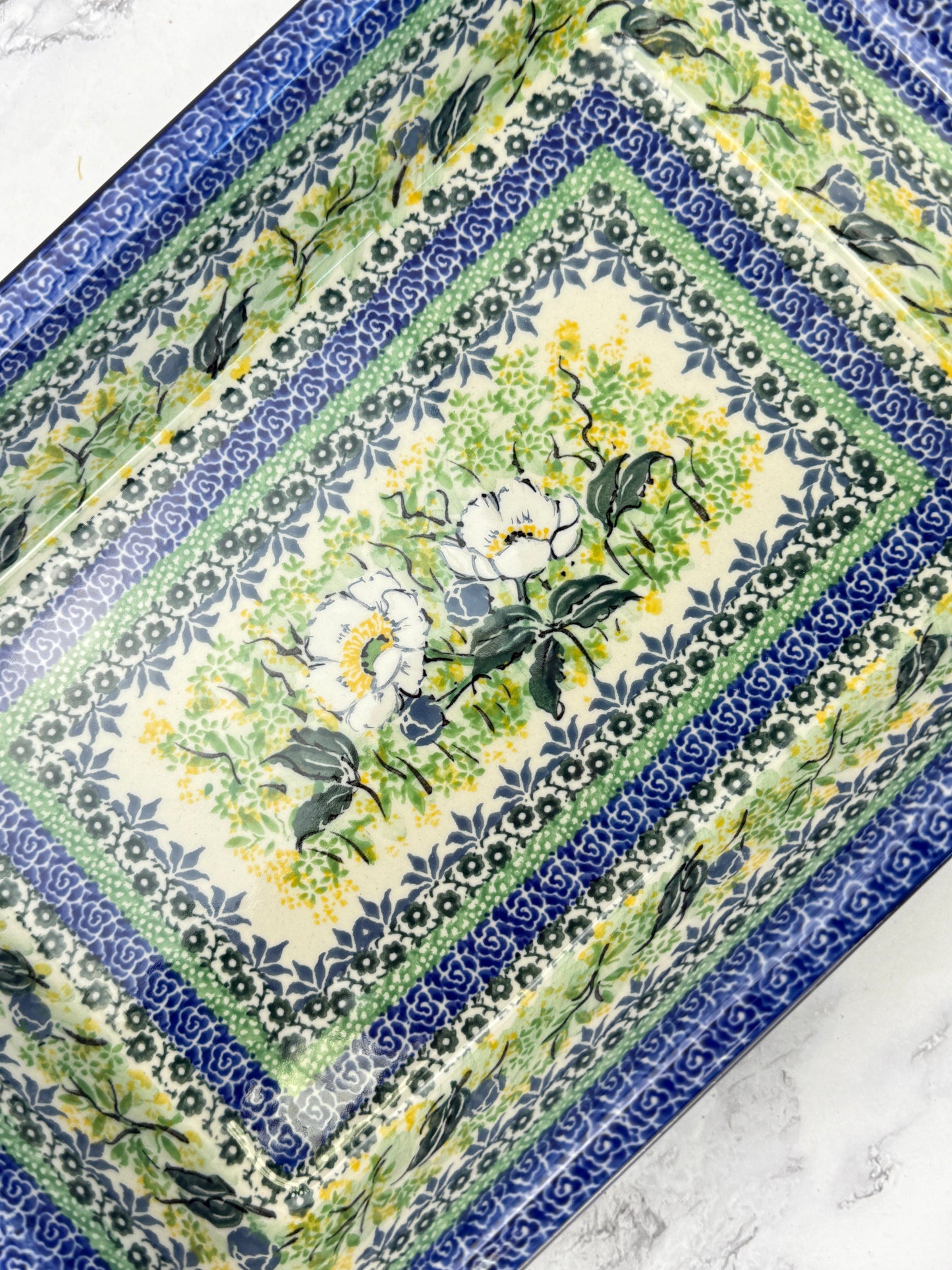 Unikat Rectangular Baker With Handles - Shape A59 - Pattern U5014