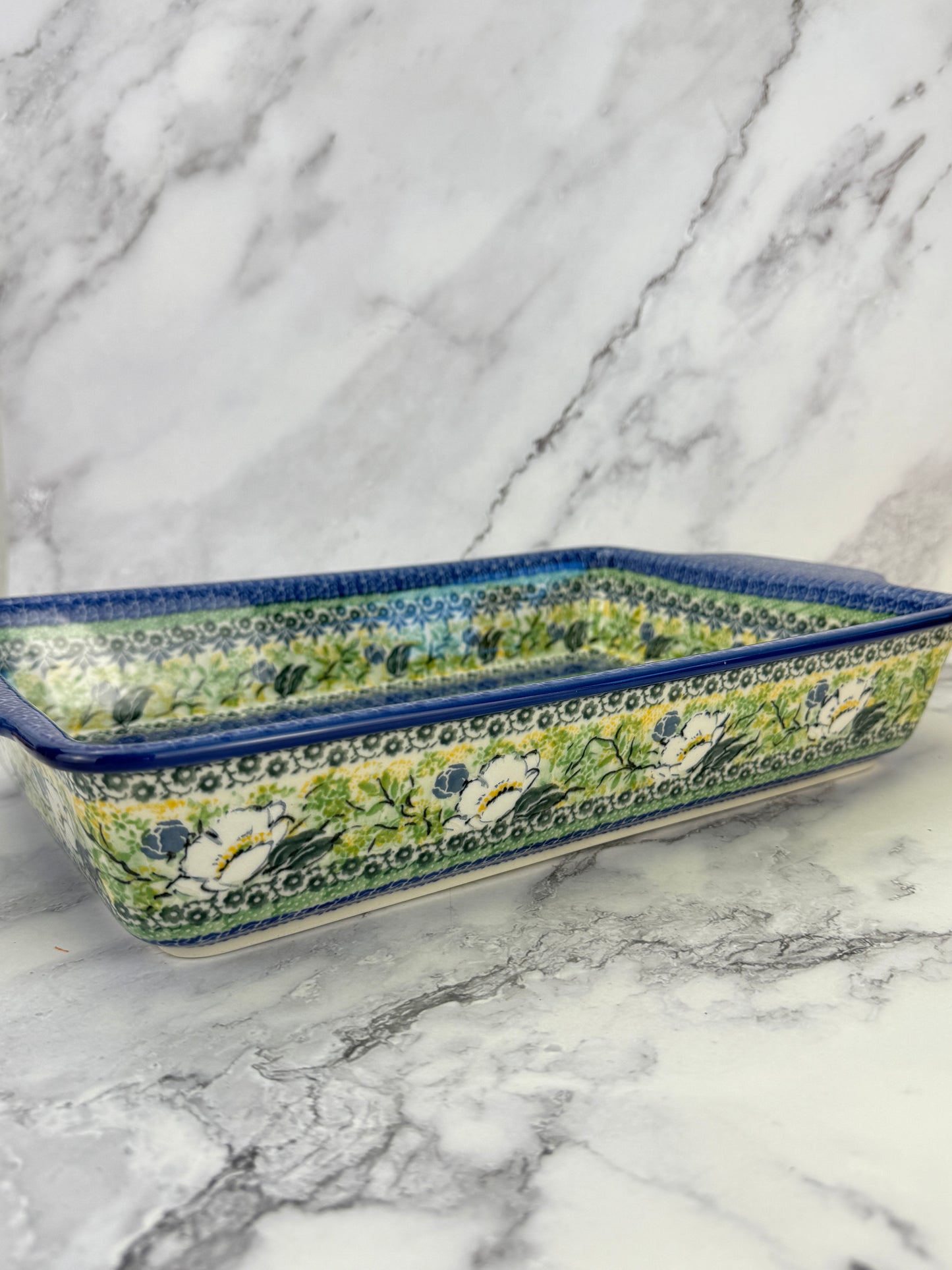 Large Unikat Rectangular Baker with Handles - Shape A56 - Pattern U5014