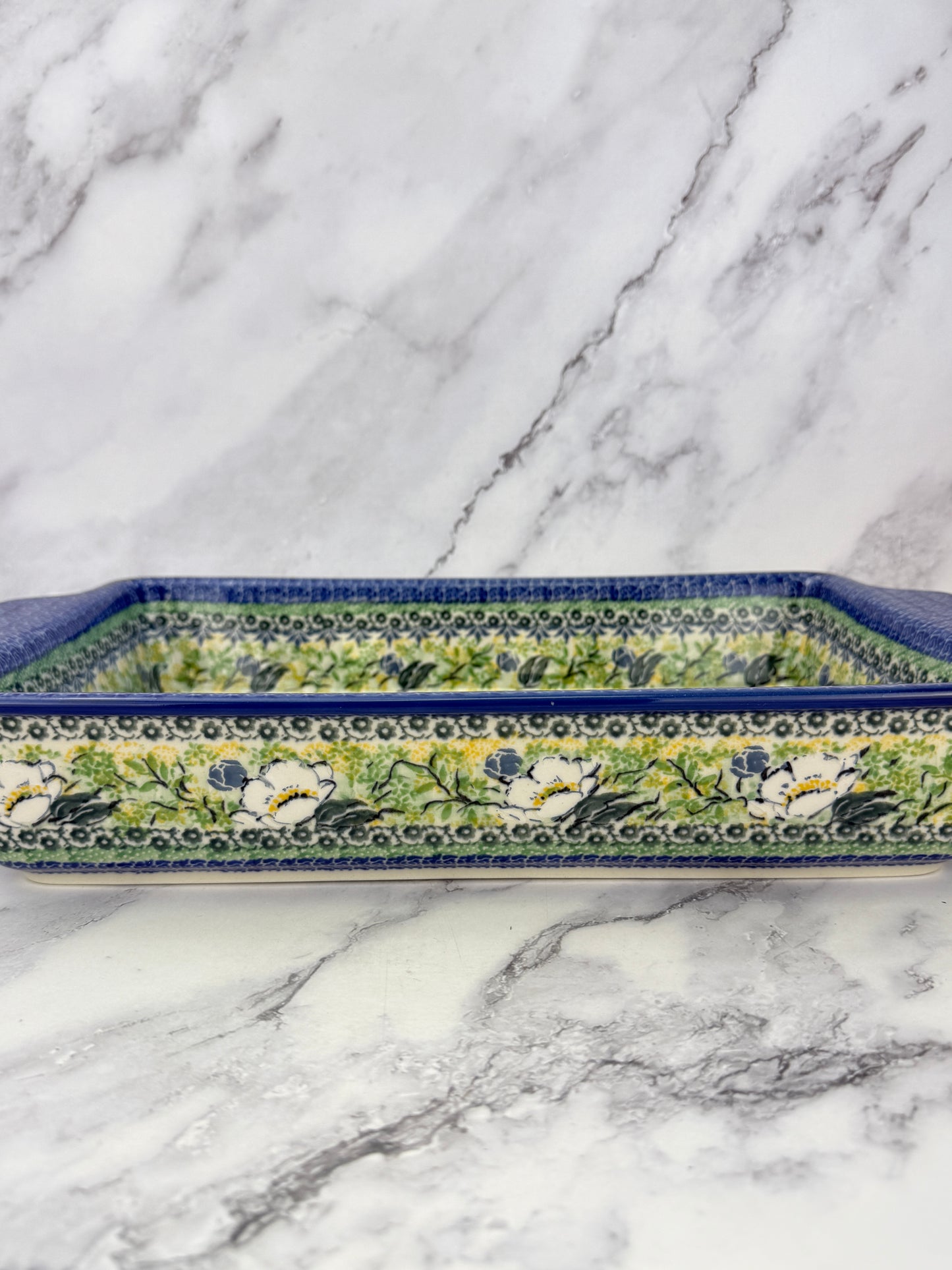 Large Unikat Rectangular Baker with Handles - Shape A56 - Pattern U5014