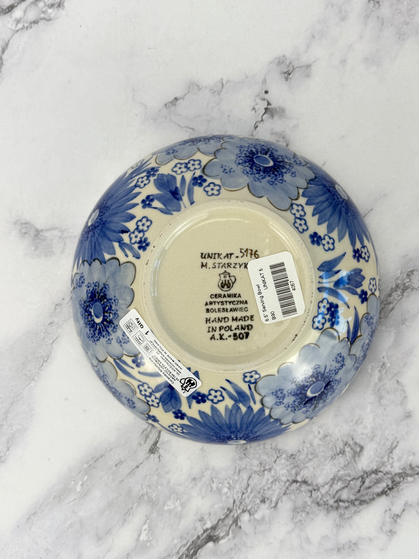 6.5" Unikat Serving Bowl - Shape B90 - Pattern U5176