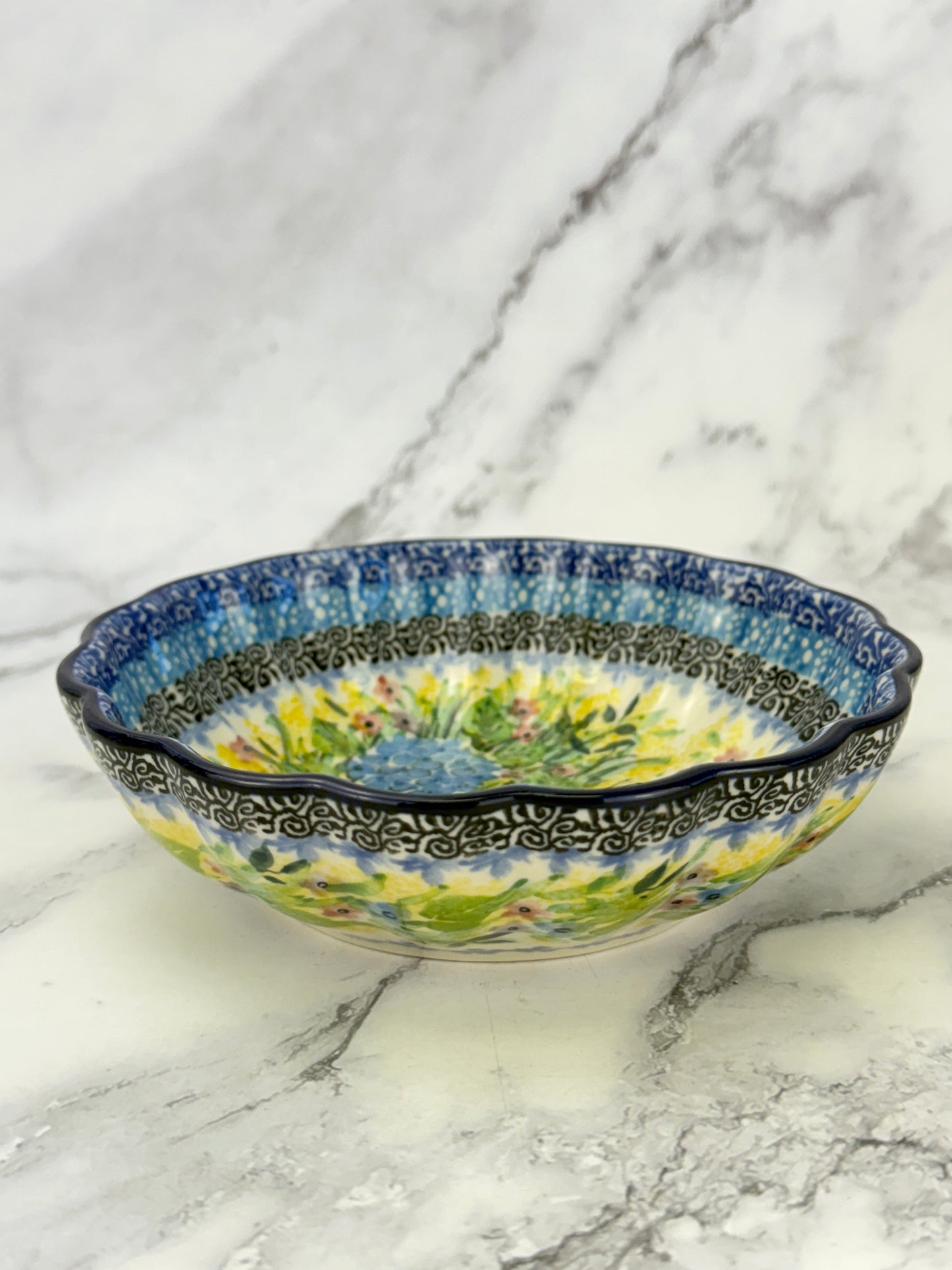 Unikat Ruffled Bowl - Shape 448 - Pattern U5048