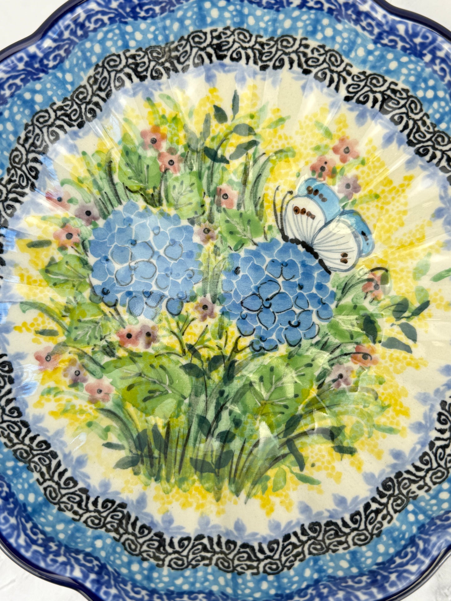 Unikat Ruffled Bowl - Shape 448 - Pattern U5048