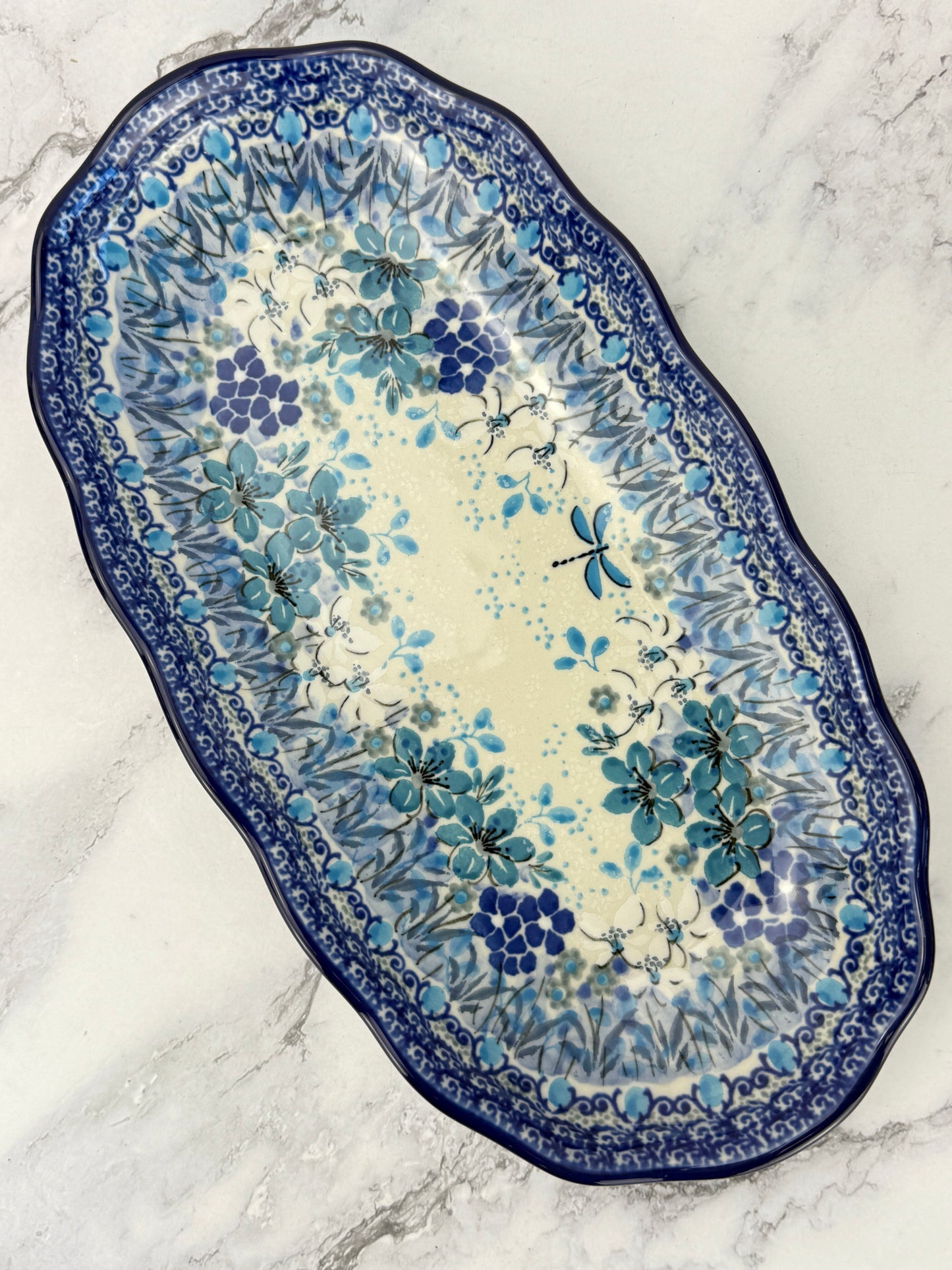 Scalloped Unikat Tray - Shape A42 - Pattern U4964