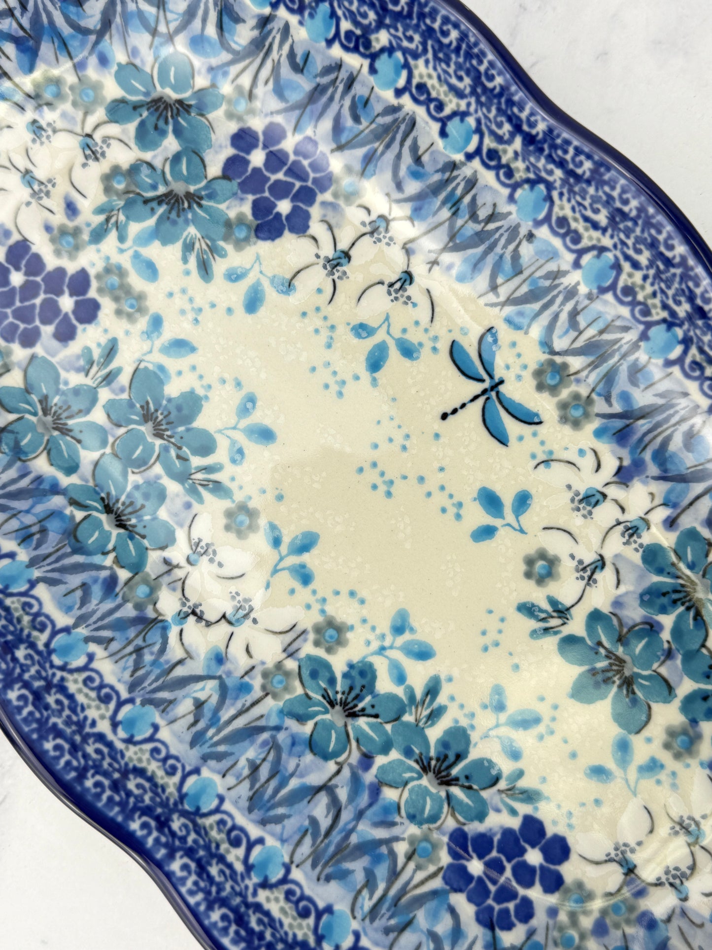 Scalloped Unikat Tray - Shape A42 - Pattern U4964