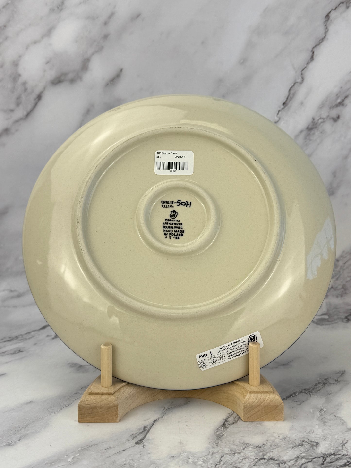 10" Unikat Dinner Plate - Shape 257 - Pattern U5071