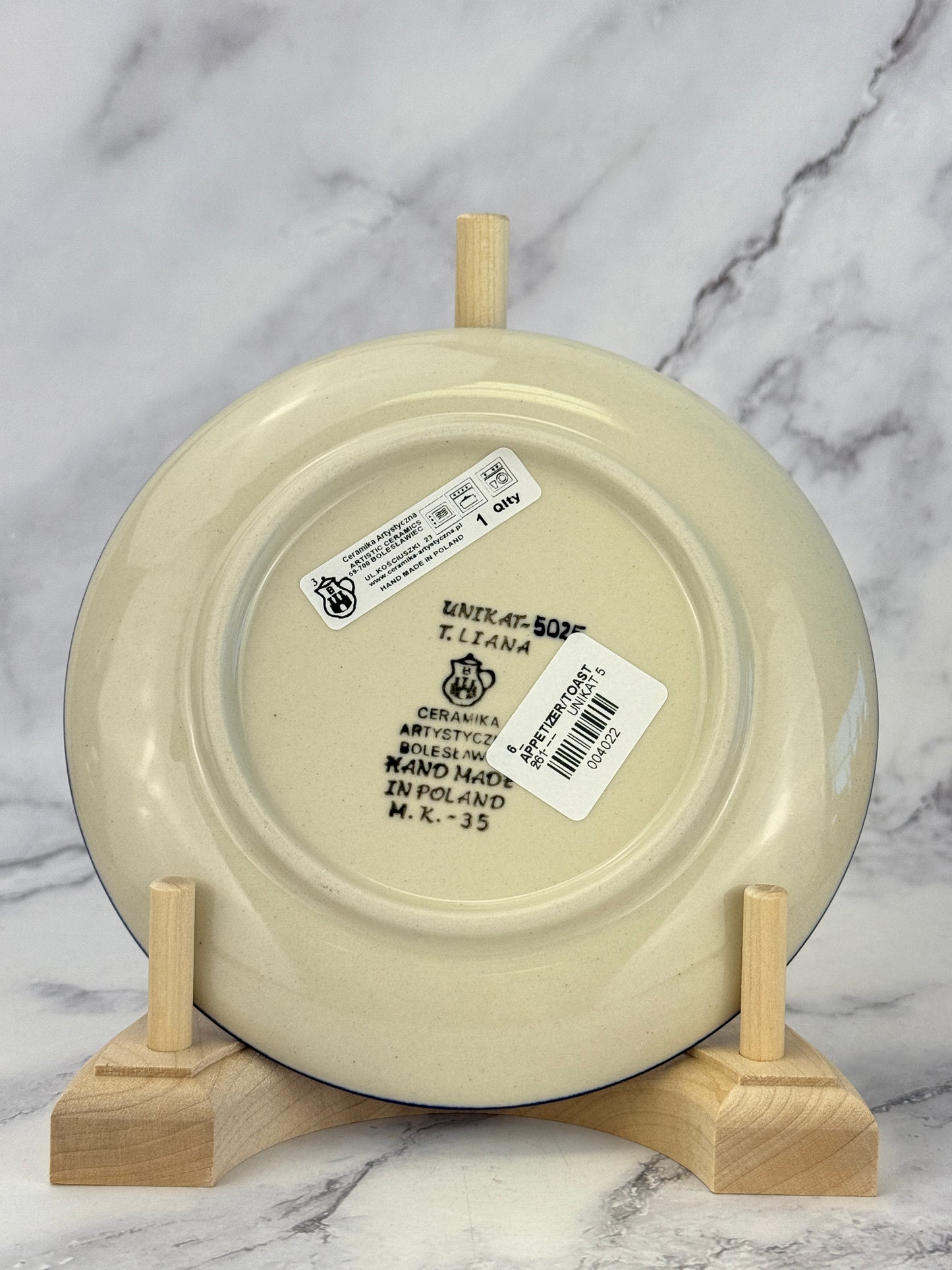 Unikat Toast Plate - Shape 261 - Pattern U5025