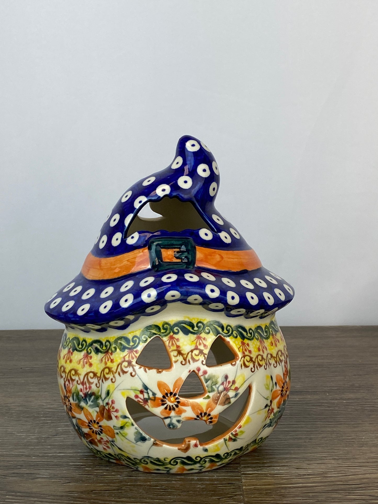 Small Unikat Pumpkin With Hat - Pattern U1-638