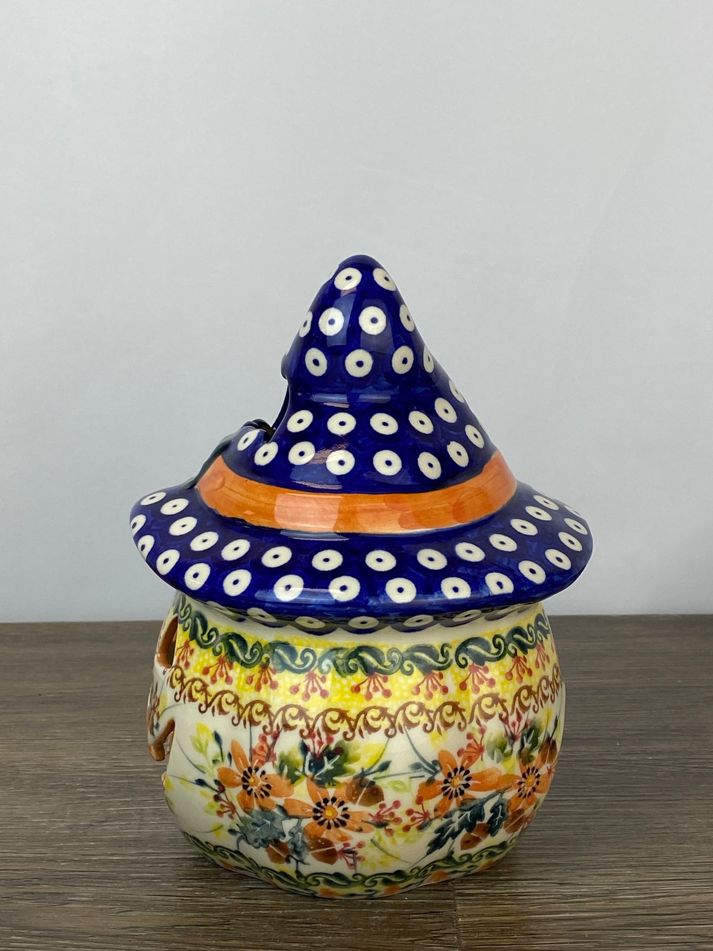 Small Unikat Pumpkin With Hat - Pattern U1-638