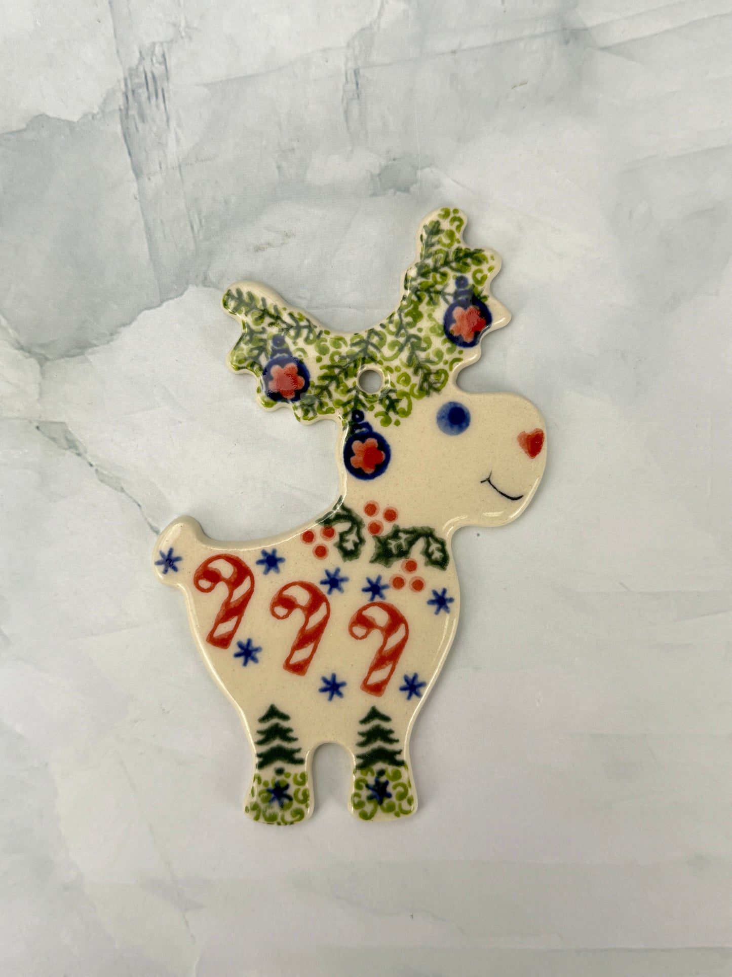 Vena Flat Reindeer Ornament - Shape V705 - Candy Cane Lane