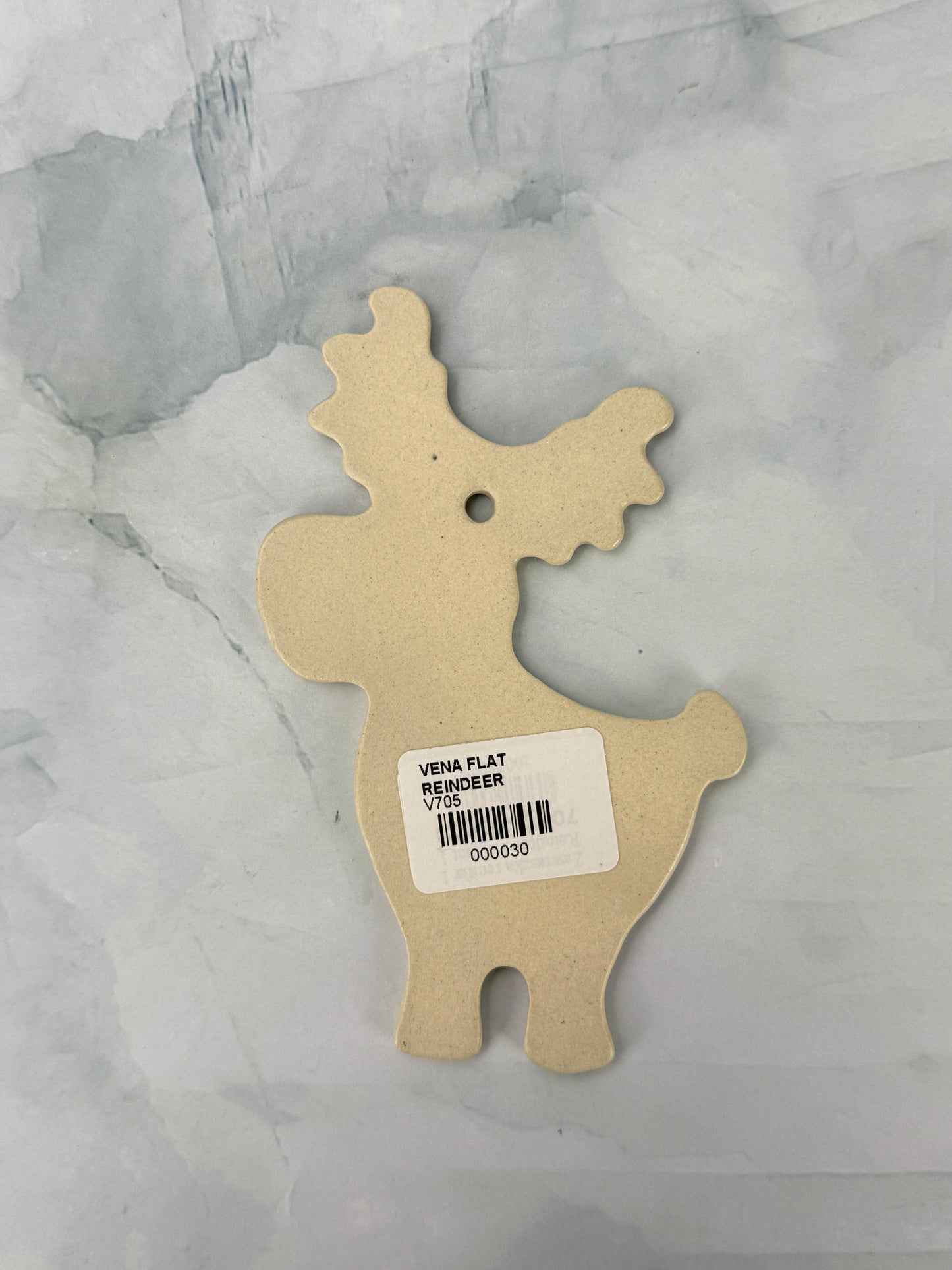 Vena Flat Reindeer Ornament - Shape V705 - Candy Cane Lane