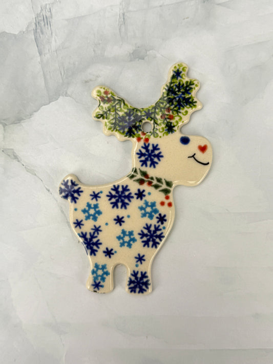 Vena Flat Reindeer Ornament - Shape V705 - Snow Day