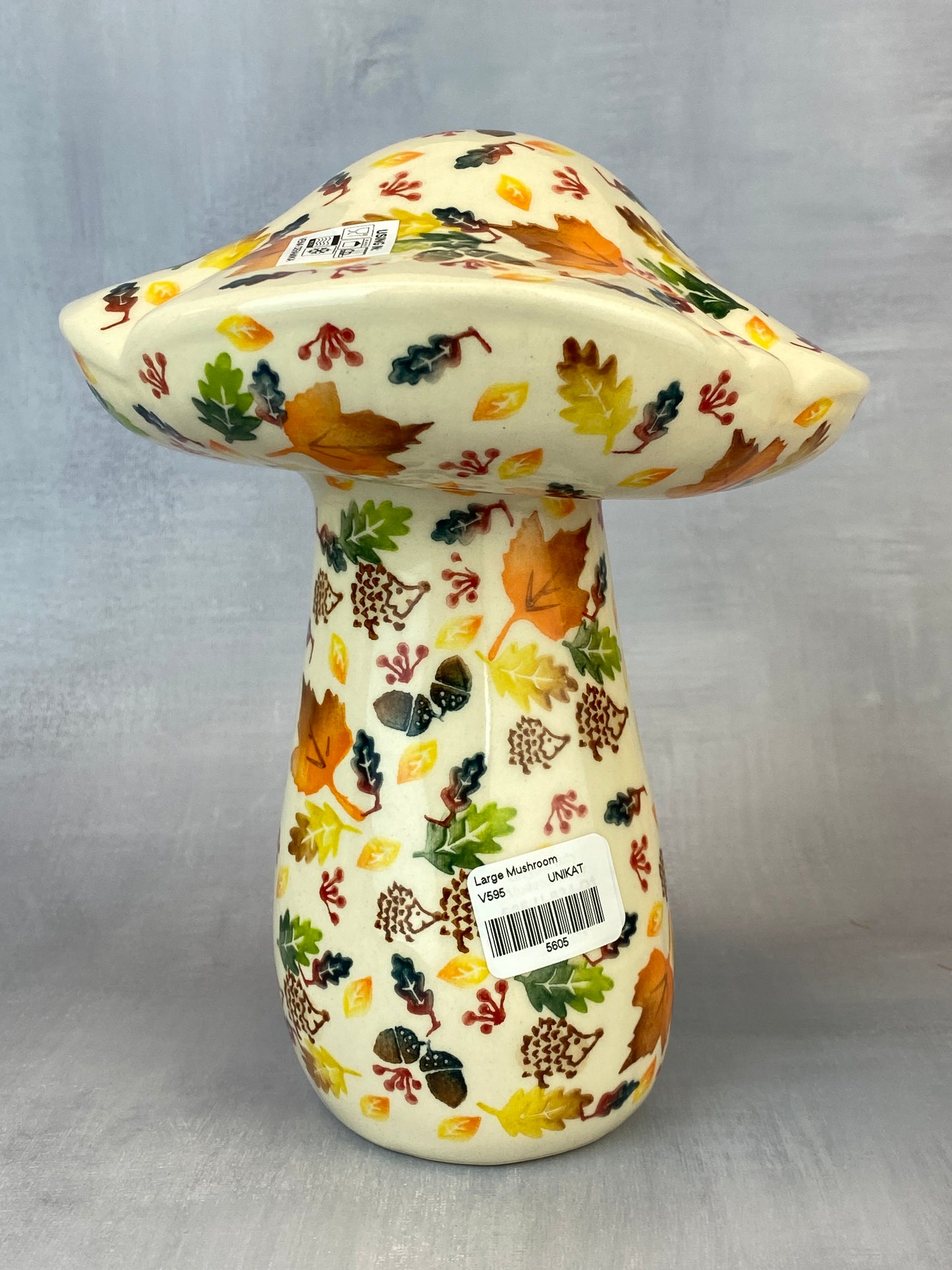 XL Mushroom Figurine - Hedgehog