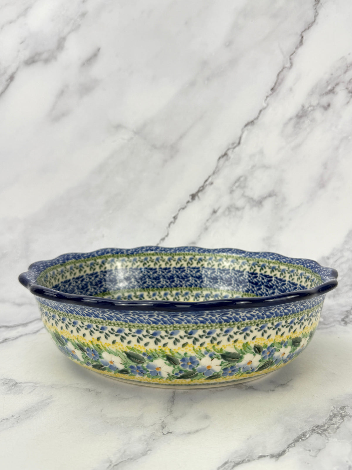 Scalloped Unikat Oval Bowl - Shape D78 - Pattern U5296