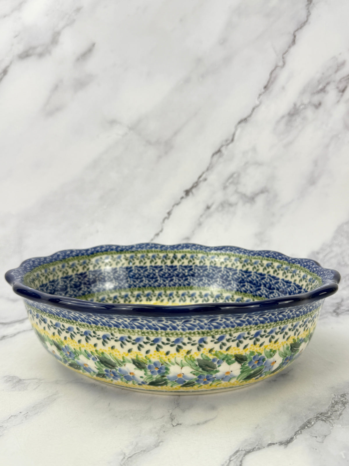 Scalloped Unikat Oval Bowl - Shape D78 - Pattern U5296