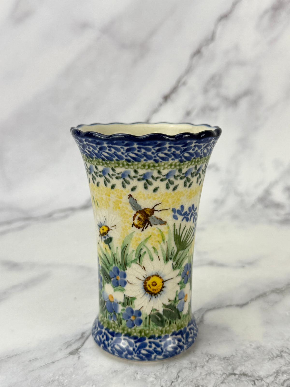 Ruffled Unikat Bud Vase - Shape 127 - Pattern U5296