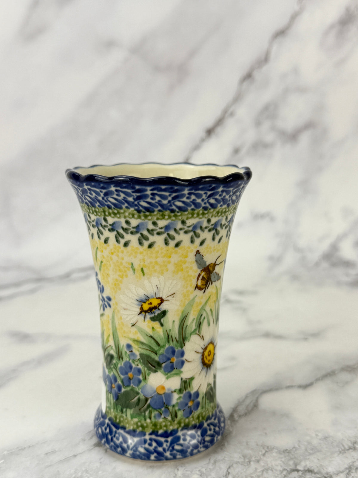 Ruffled Unikat Bud Vase - Shape 127 - Pattern U5296