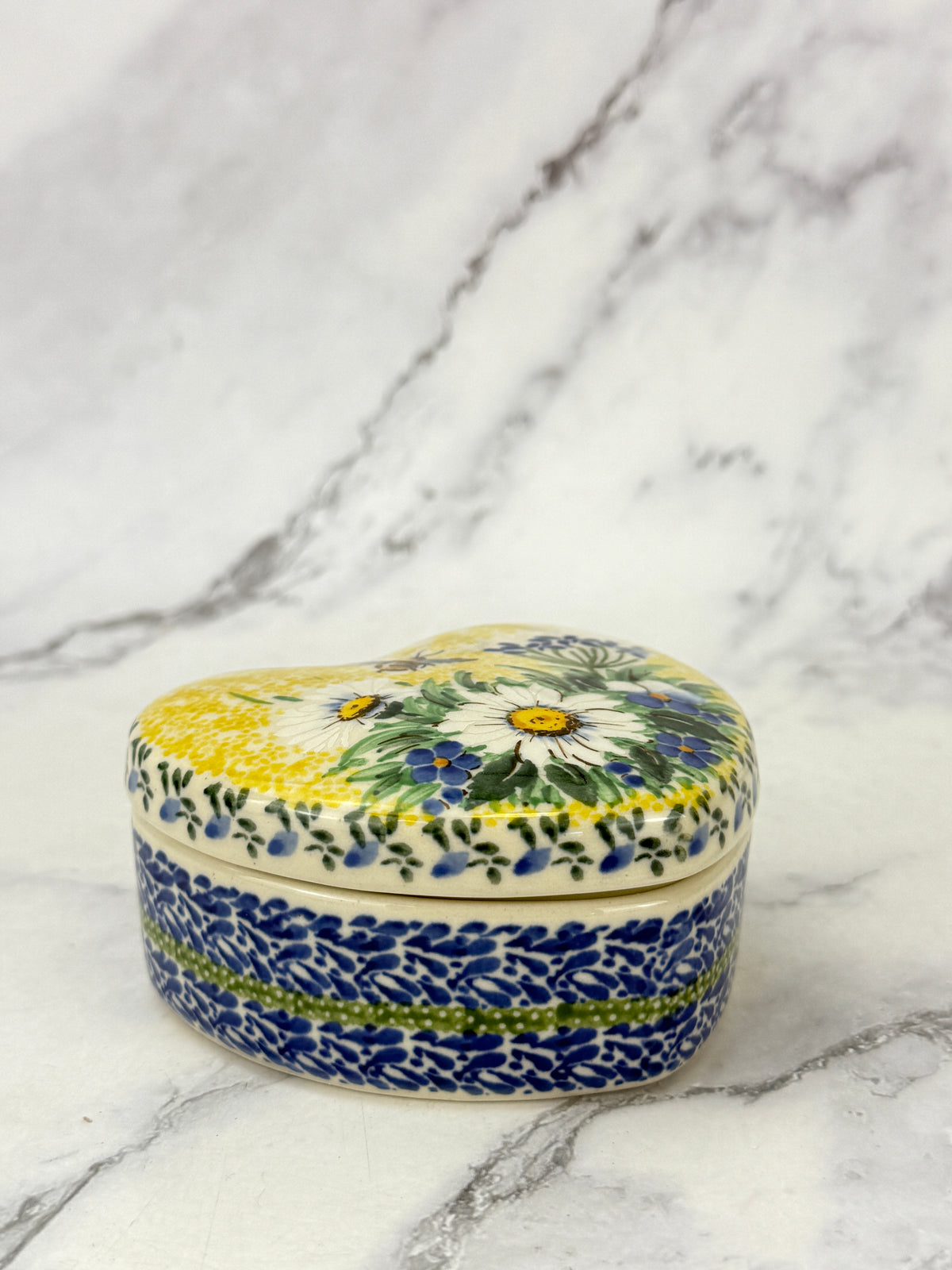 Covered Unikat Heart Dish - Shape G95 - Pattern U5296