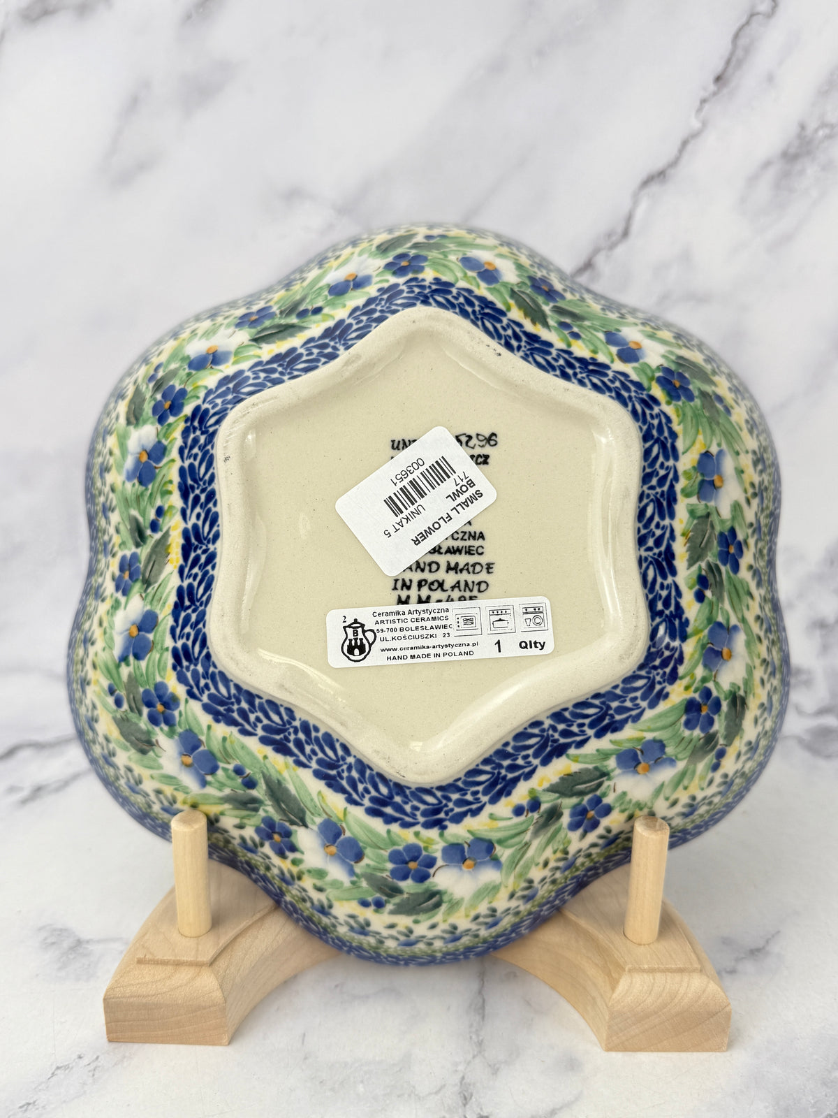 Small Unikat Flower Bowl - Shape 717 - Pattern U5296