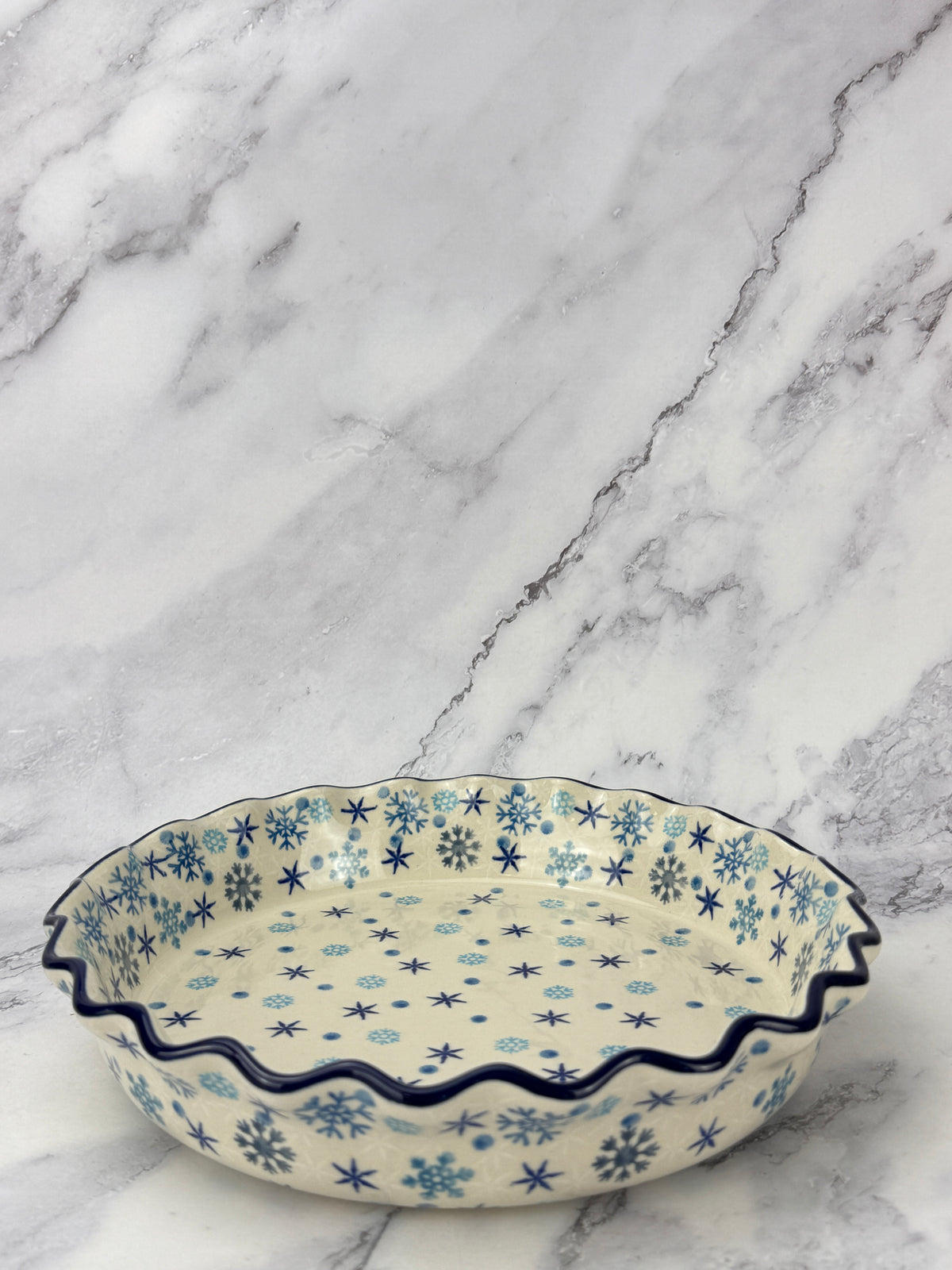 Ruffled Pie Plate / Round Baker  - Shape 636 - Pattern 2782