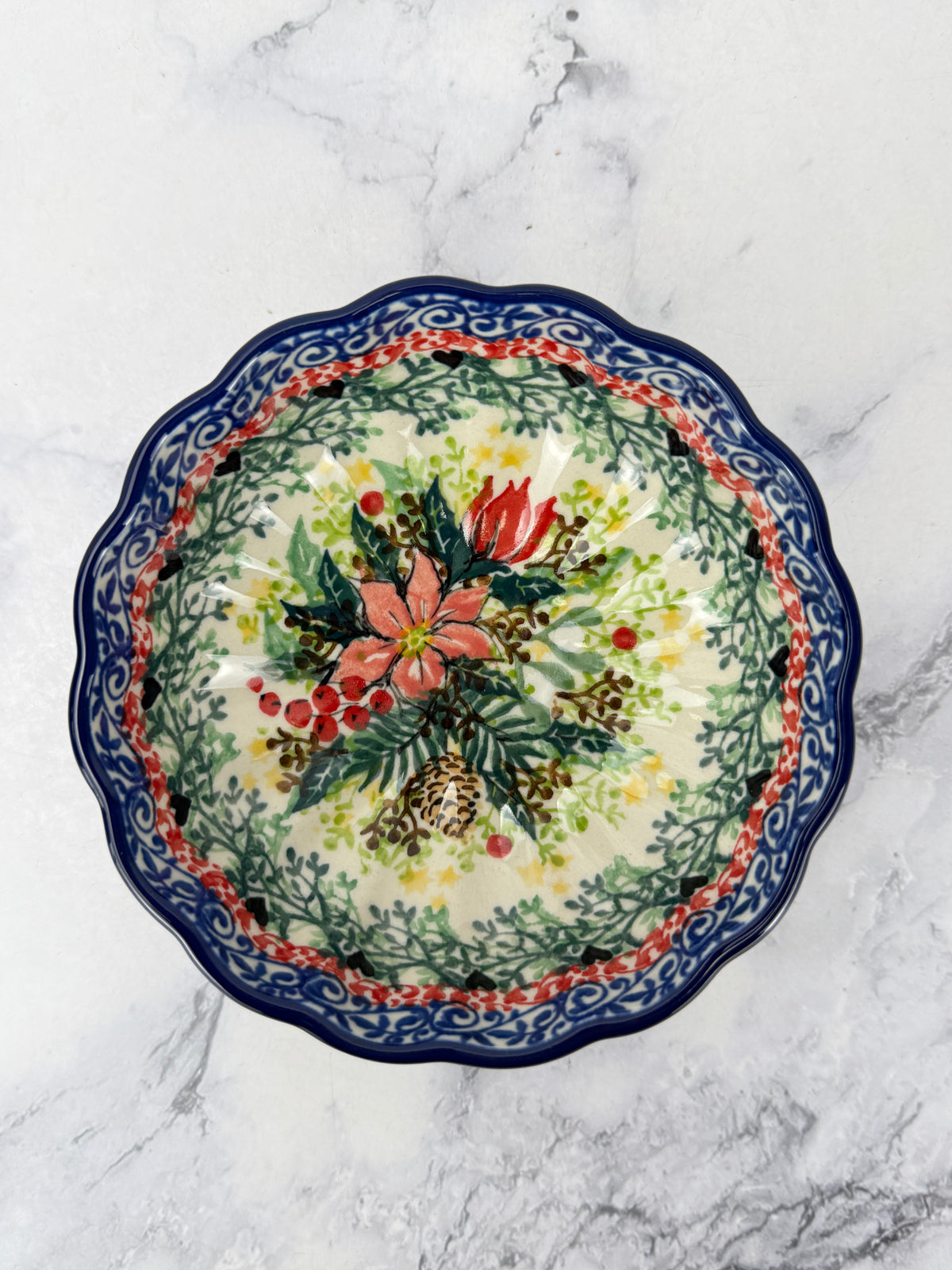 4.5" Unikat Scalloped Bowl - Shape 23 - Pattern U5347