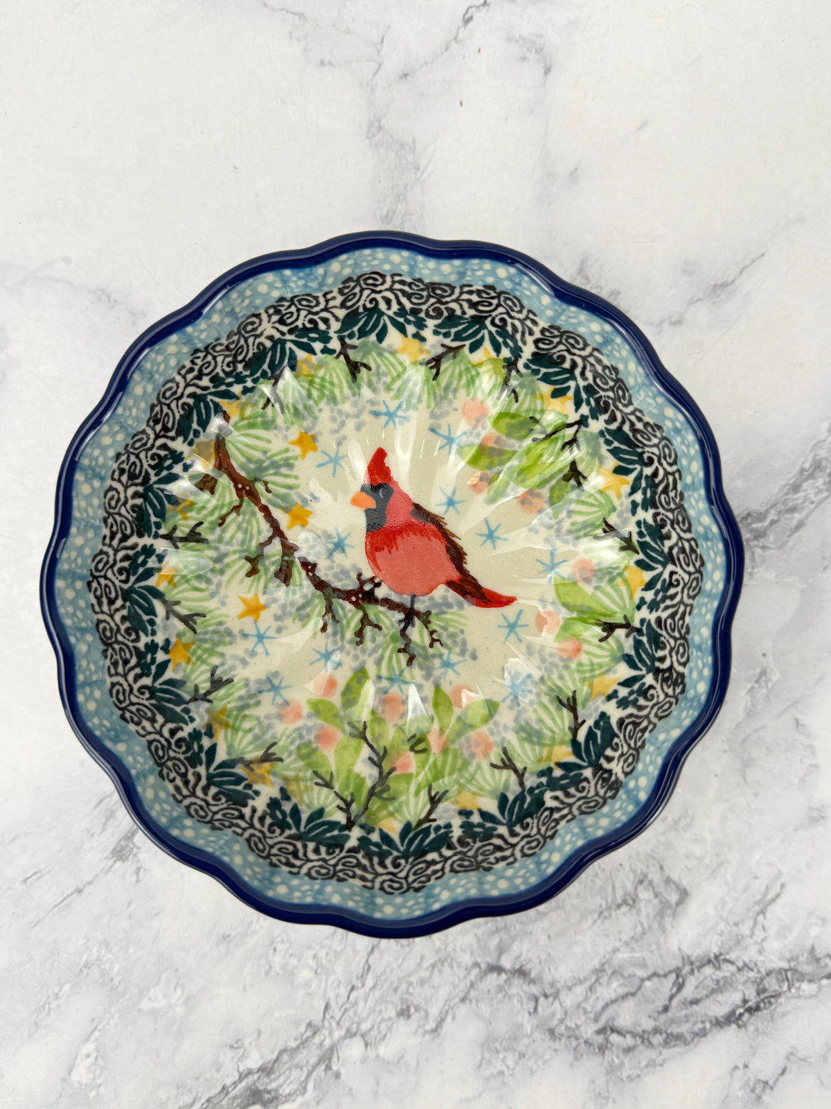 4.5" Unikat Scalloped Bowl - Shape 23 - Pattern U5357
