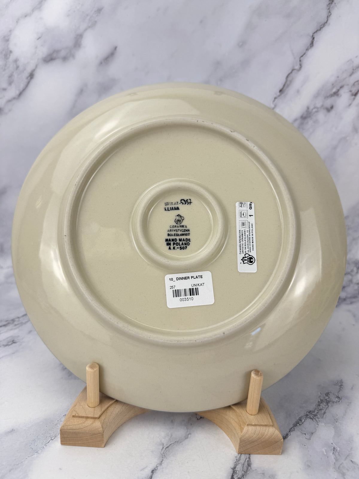 10" Unikat Dinner Plate - Shape 257 - Pattern U5357