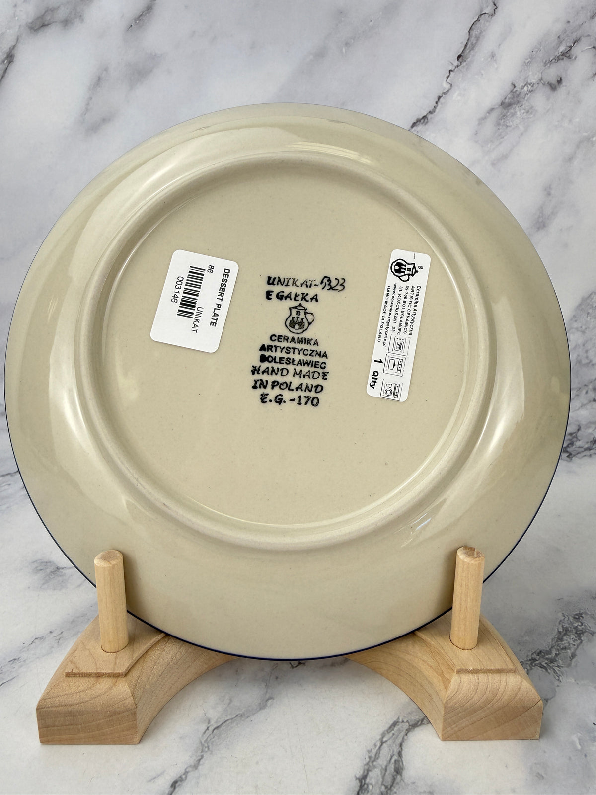 8" Unikat Dessert Plate - Shape 86 - Pattern U5323