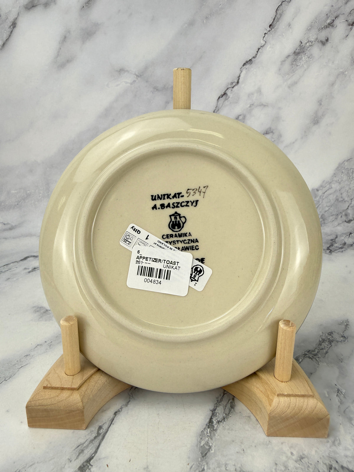 6" Unikat Toast Plate - Shape 261 - Pattern U5347