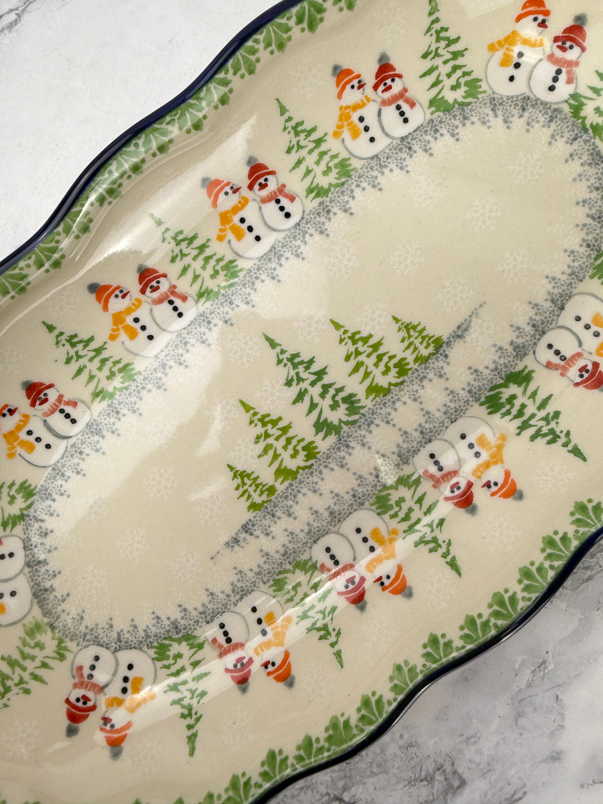 Scalloped Unikat Tray - Shape A42 - Pattern U5325